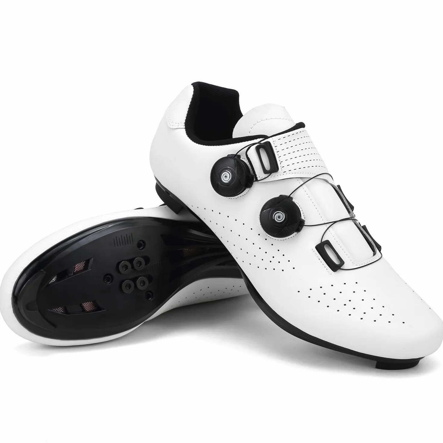 Hixingo Chaussures de Cyclisme Hommes Route Montagne SPD/SPD-SL Respirantes Semelle Dure Vélo