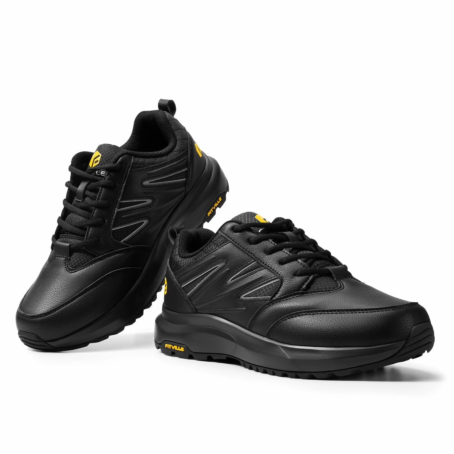 FitVille Chaussures de Randonnée Imperméables Hommes Baskets Basses Trekking Respirant Antidérapant