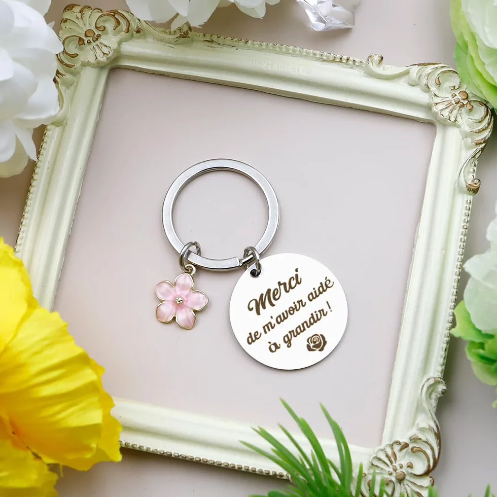 Cadeau Maîtresse d'École Porte Clef ATSEM AESH Professeur Institutrice Maternelle Noel