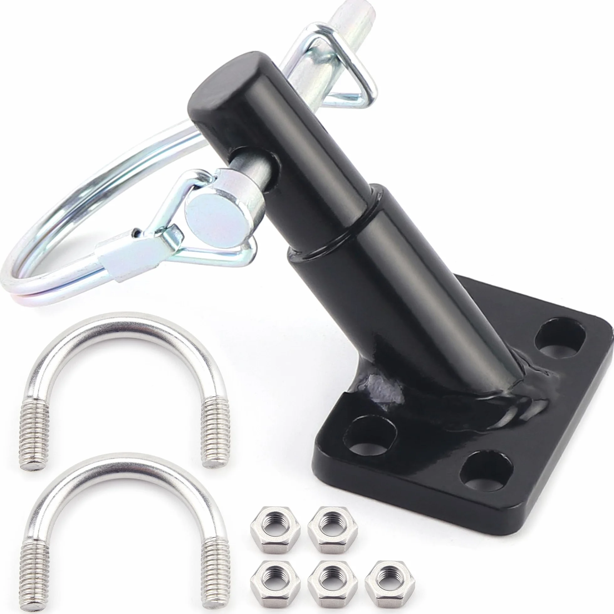Attelage de Remorque de Vélo - Adaptateur avec Goupille de Sécurité en Acier Allié