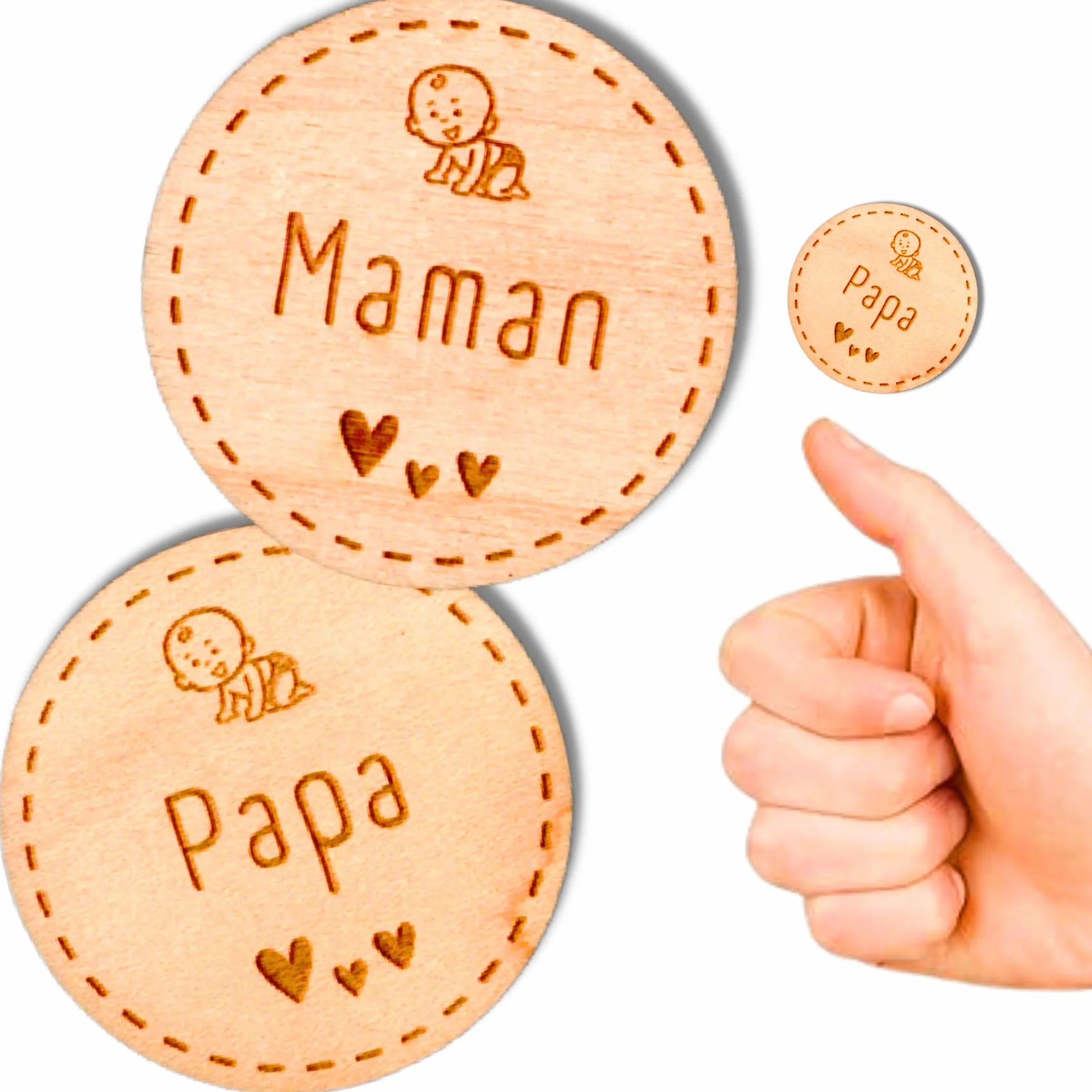Jeton de Décision pour Parents - Cadeau Naissance, Baby Shower, Baptême