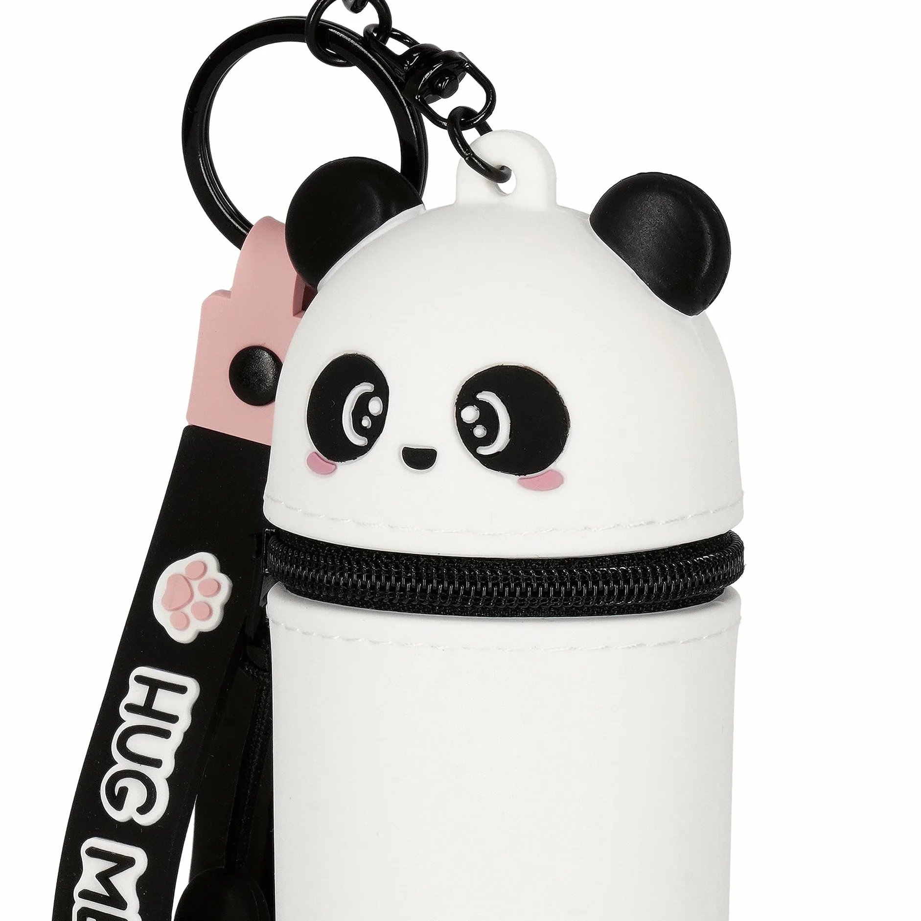 Legami Porte-Monnaie Kawaii avec Mini Porte-clés, Anneau spiralé, Mousqueton, dragonne, Silicone, 5 x 12 x 5 cm