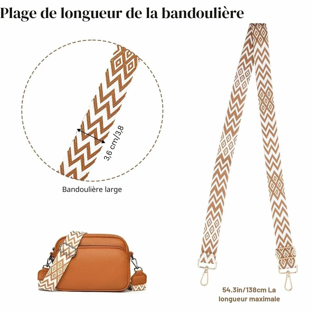 Sangle Sac Bandoulière Réglable pour Sac à Main, Remplacement