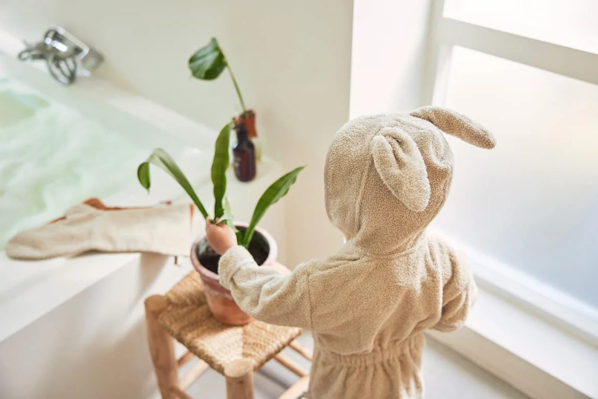 Jollein Peignoir de bain en éponge 1-2 ans Nougat