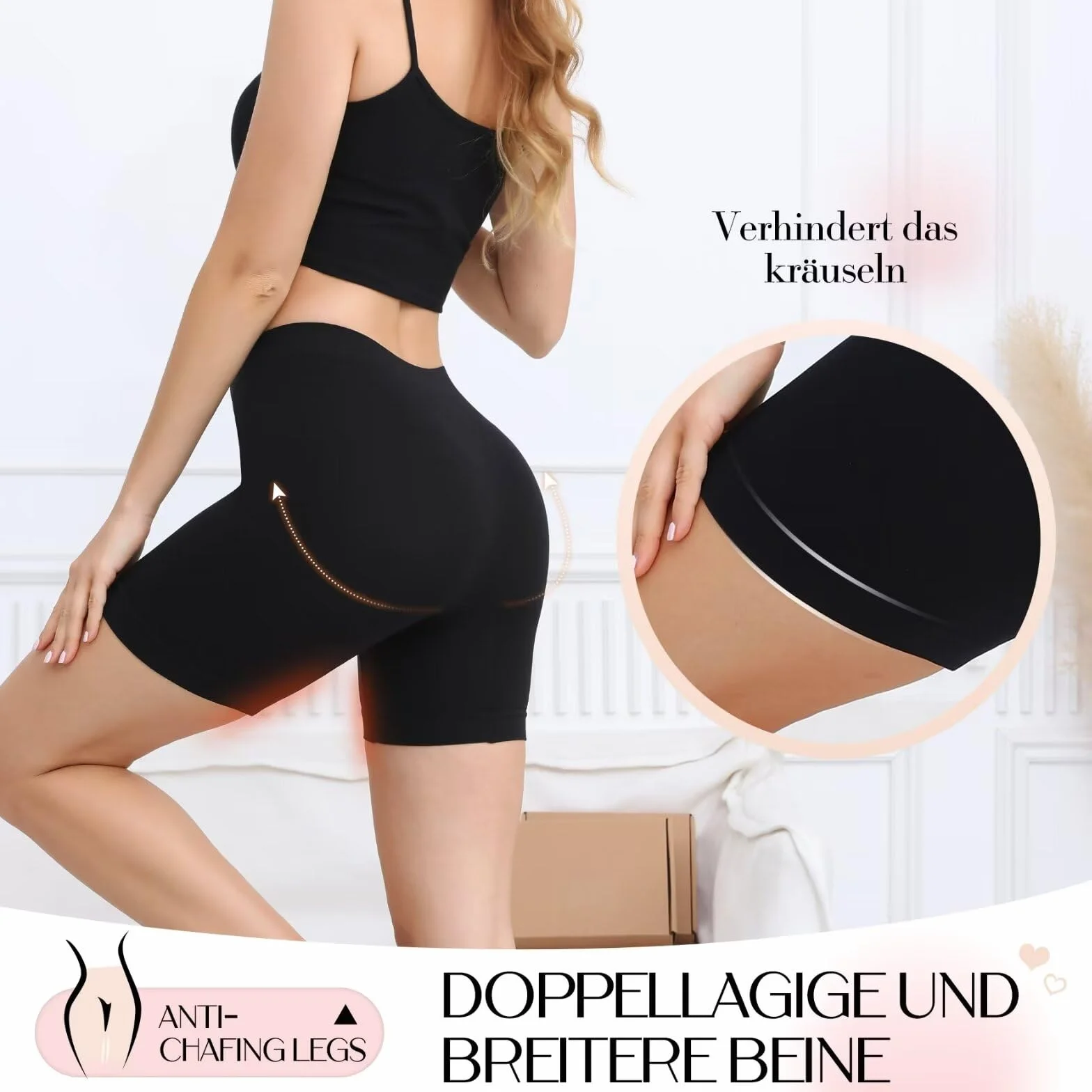 Shorty Anti Frottement Cuisse Femme Lot De 3