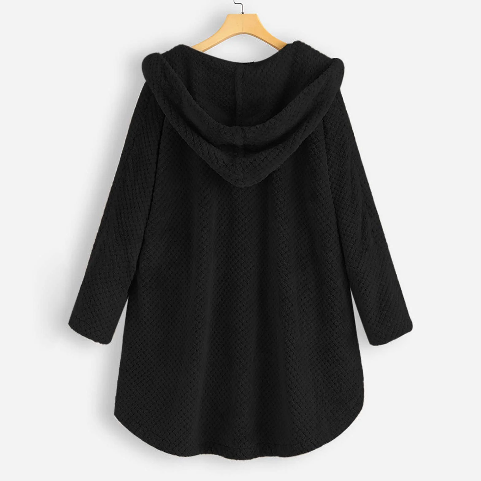 Vestes longues femme manteaux en peluche boutonnés coupe-vent veste de sport mi-saison hiver