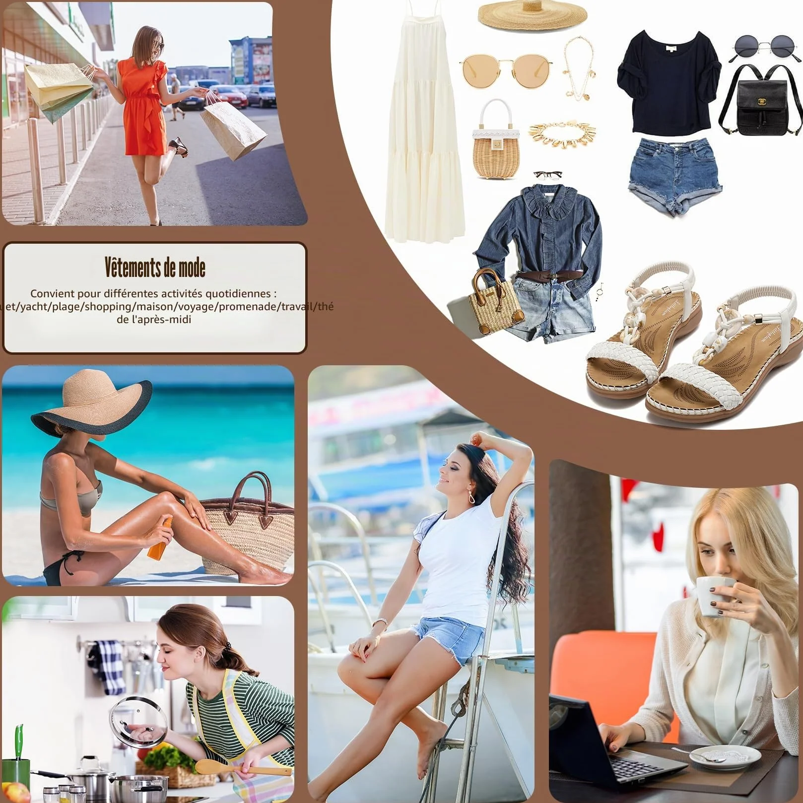 Littleplum Sandales Femmes Mode Plage Chaussures Marche