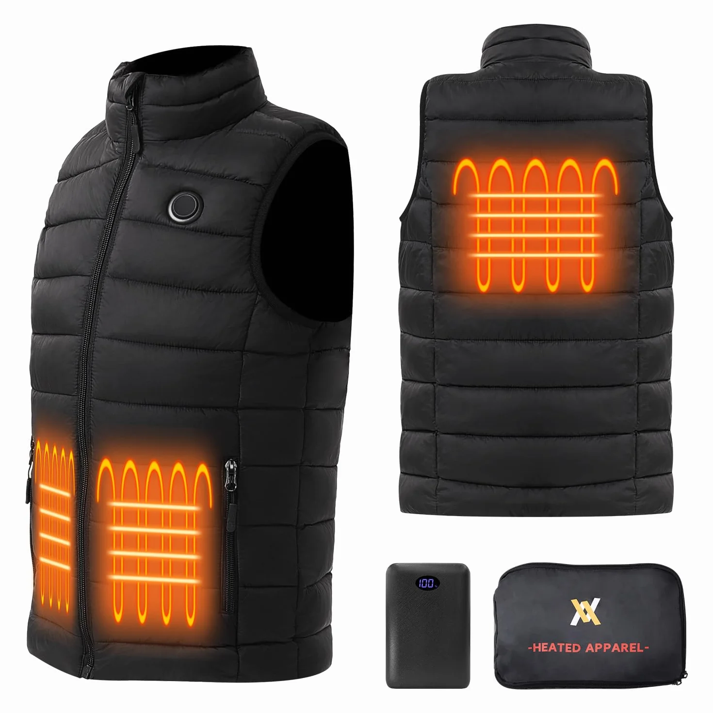 Gilet chauffant Enfant avec batterie 7.4V 10000mAh Veste chauffante