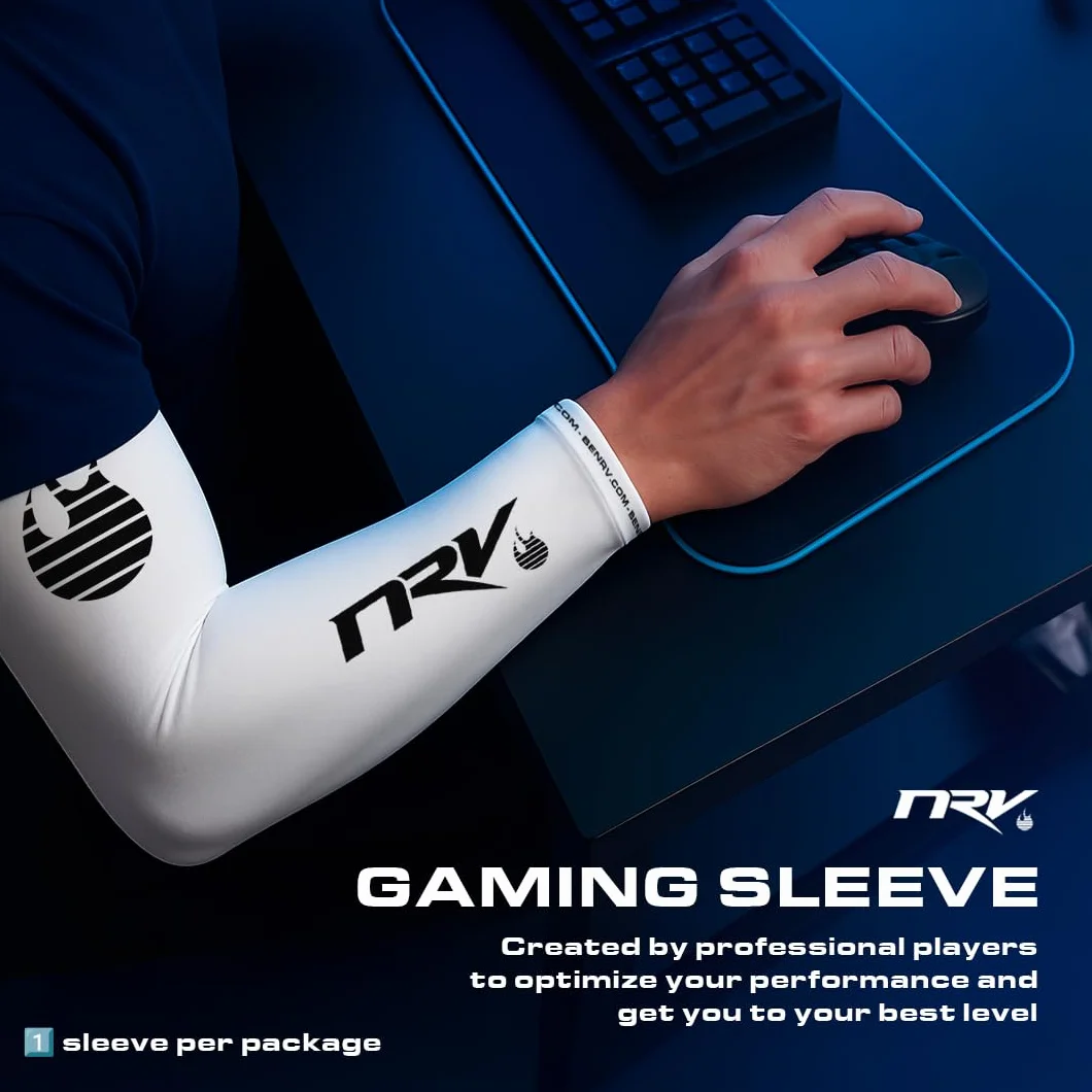 Gaming Samurai Manchette de Compression Design Japonais Antidérapante Respirante Sans Friction eSport FPS