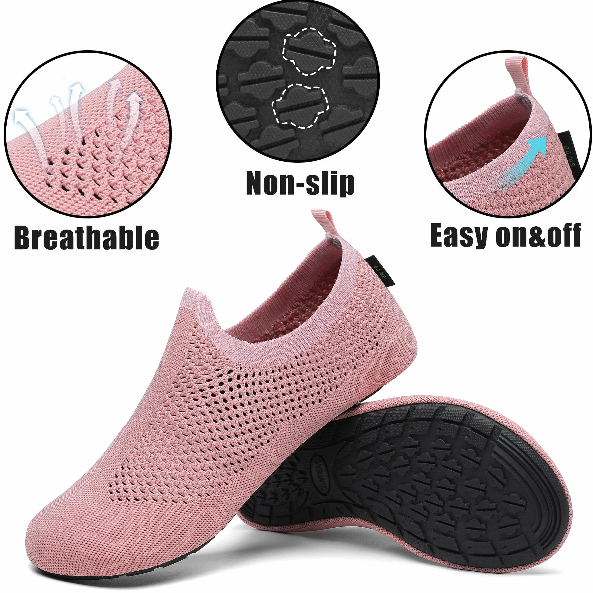 SAGUARO Chaussures d'eau Unisexe Séchage Rapide Mesh Respirant Sport Aquatique, GR.36-47