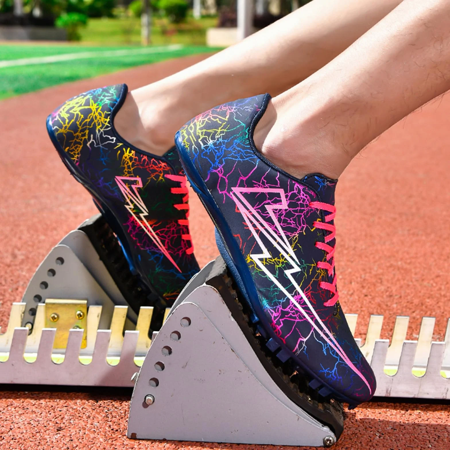 Chaussures D'athlétisme À Pointes pour Enfants Hommes Femmes Course Légères Sprint