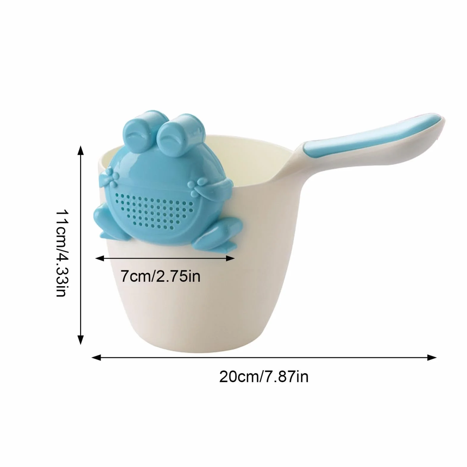Tasse de bain bébé anti-éclaboussures seau rinçage avec poignée ergonomique
