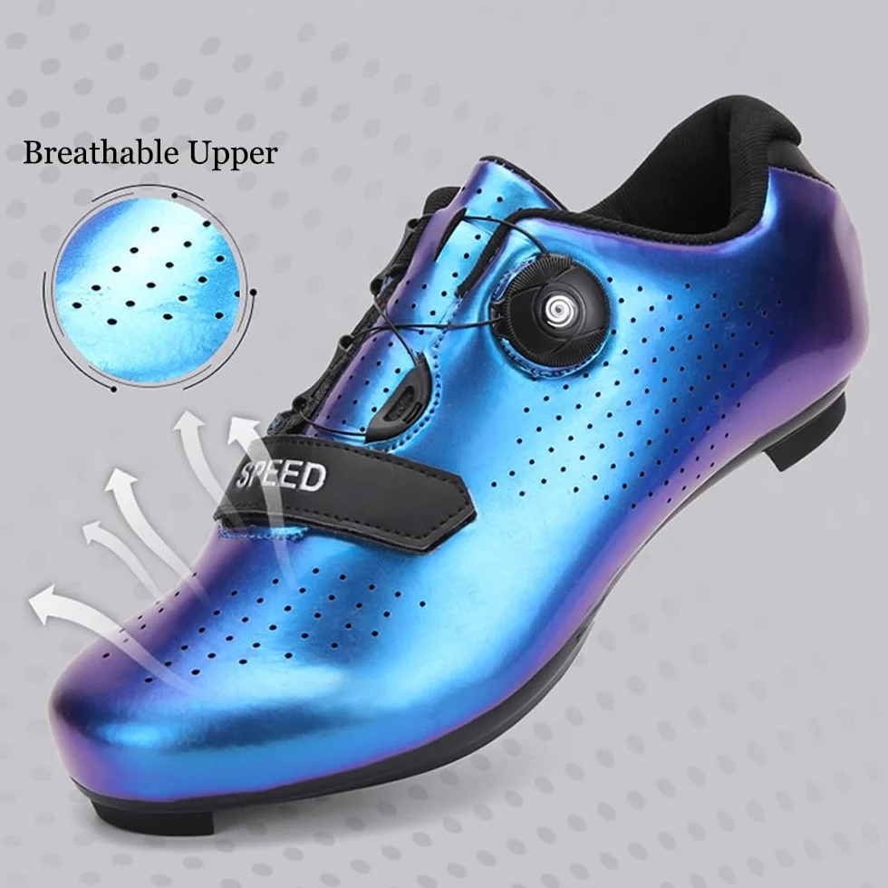 FANSU Chaussures Vélo Route Homme Antidérapants Cyclisme Lacets Rotatifs Look Lock 36-47 EU