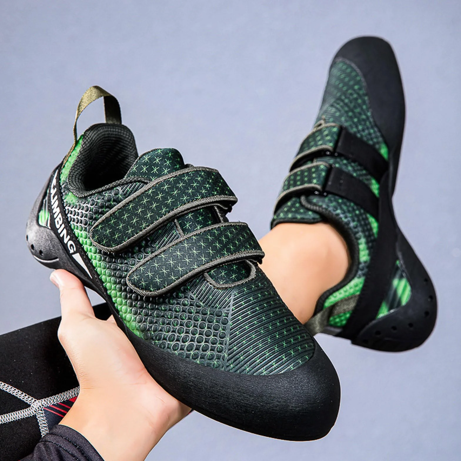 Chaussures d'escalade Homme Femme Enfants, Chaussons d'escalade en salle antidérapants