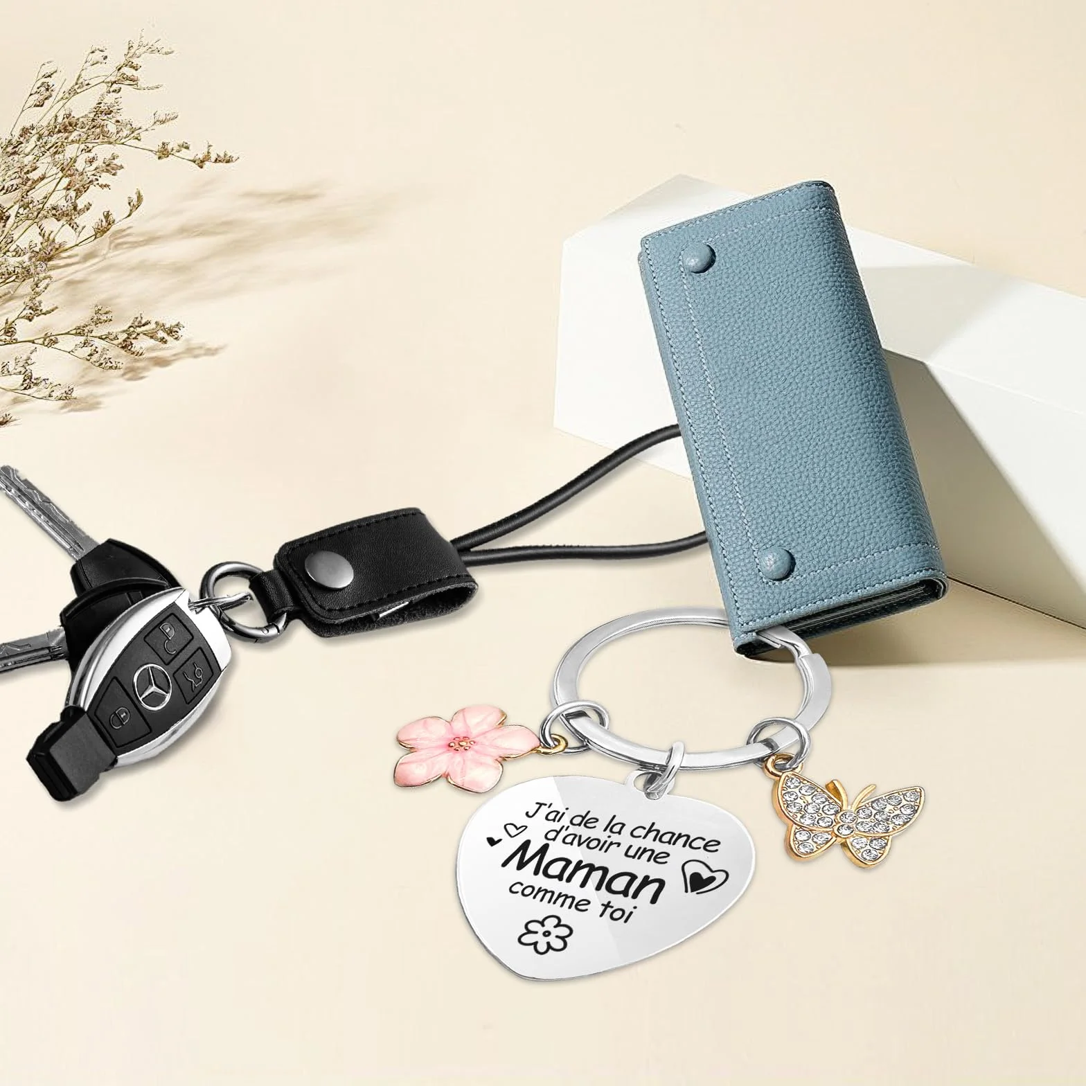 Porte-Clefs Fête des Mères Cadeau Maman Anniversaire Noël