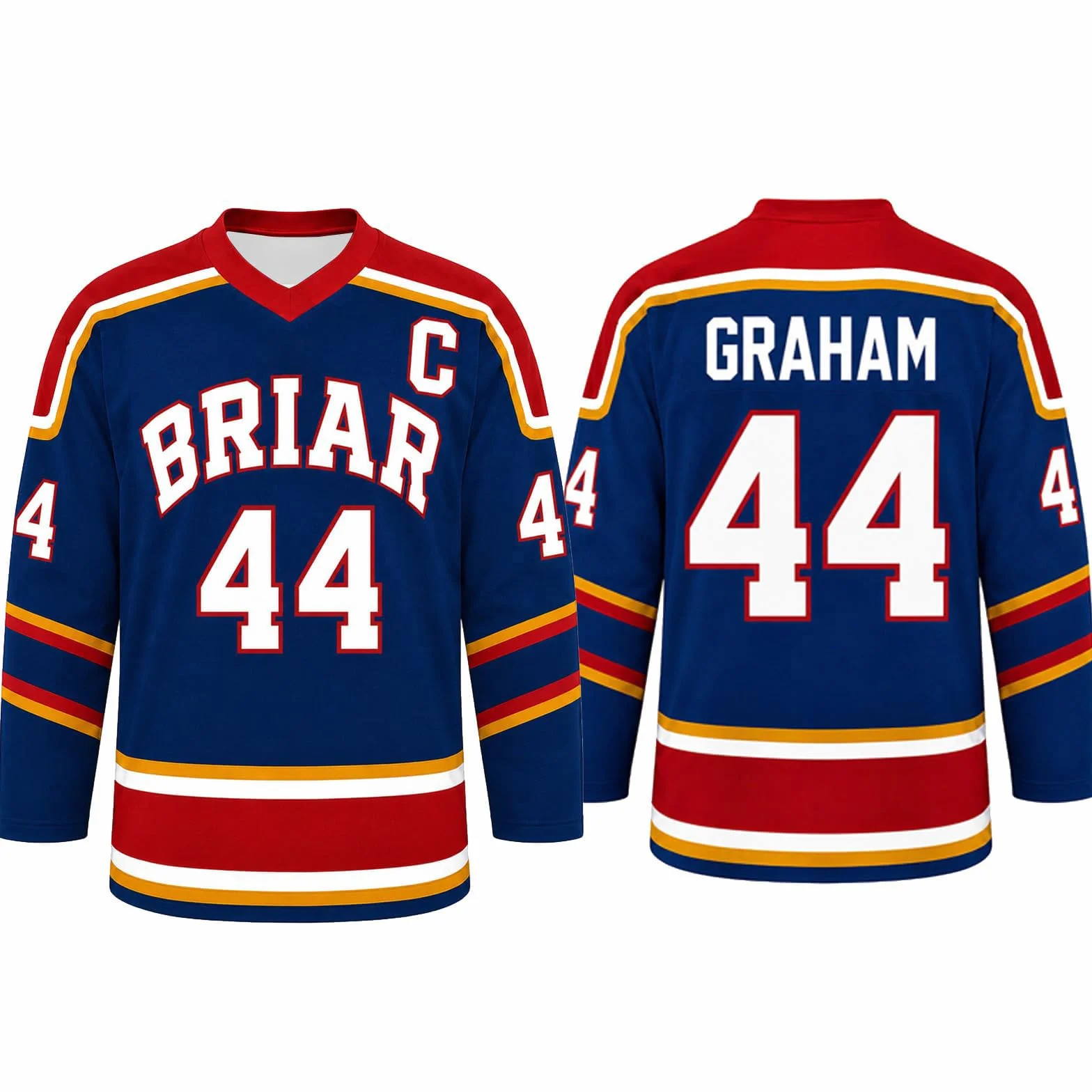 Maillot De Hockey Off Campus Briar University Graham 44 Di Laurentis 66 Logan 22 Tucker 46 Casual Manches Longues Comfort Training Clothing