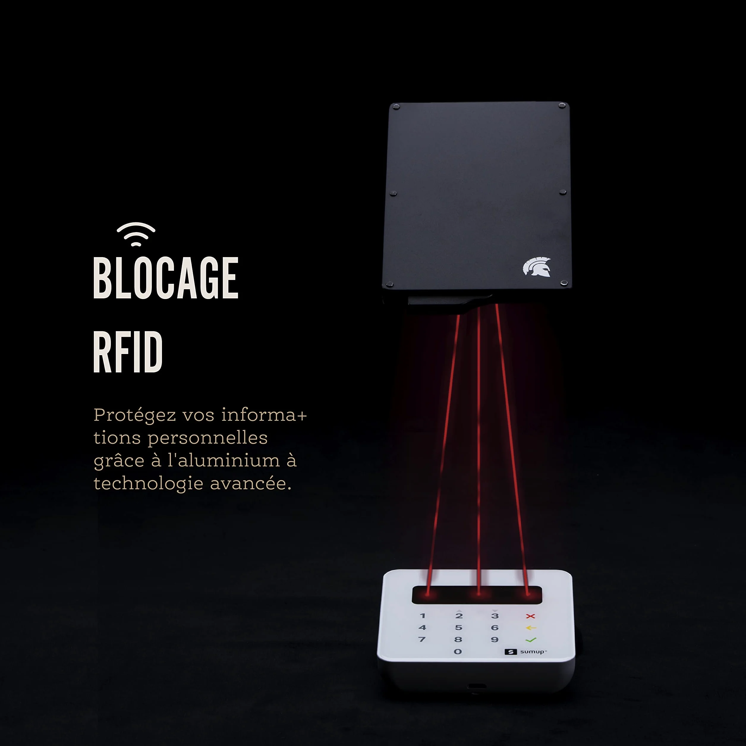 POWR Porte-Cartes RFID Coulissant Protecteur de Cartes de Crédit sans Contact