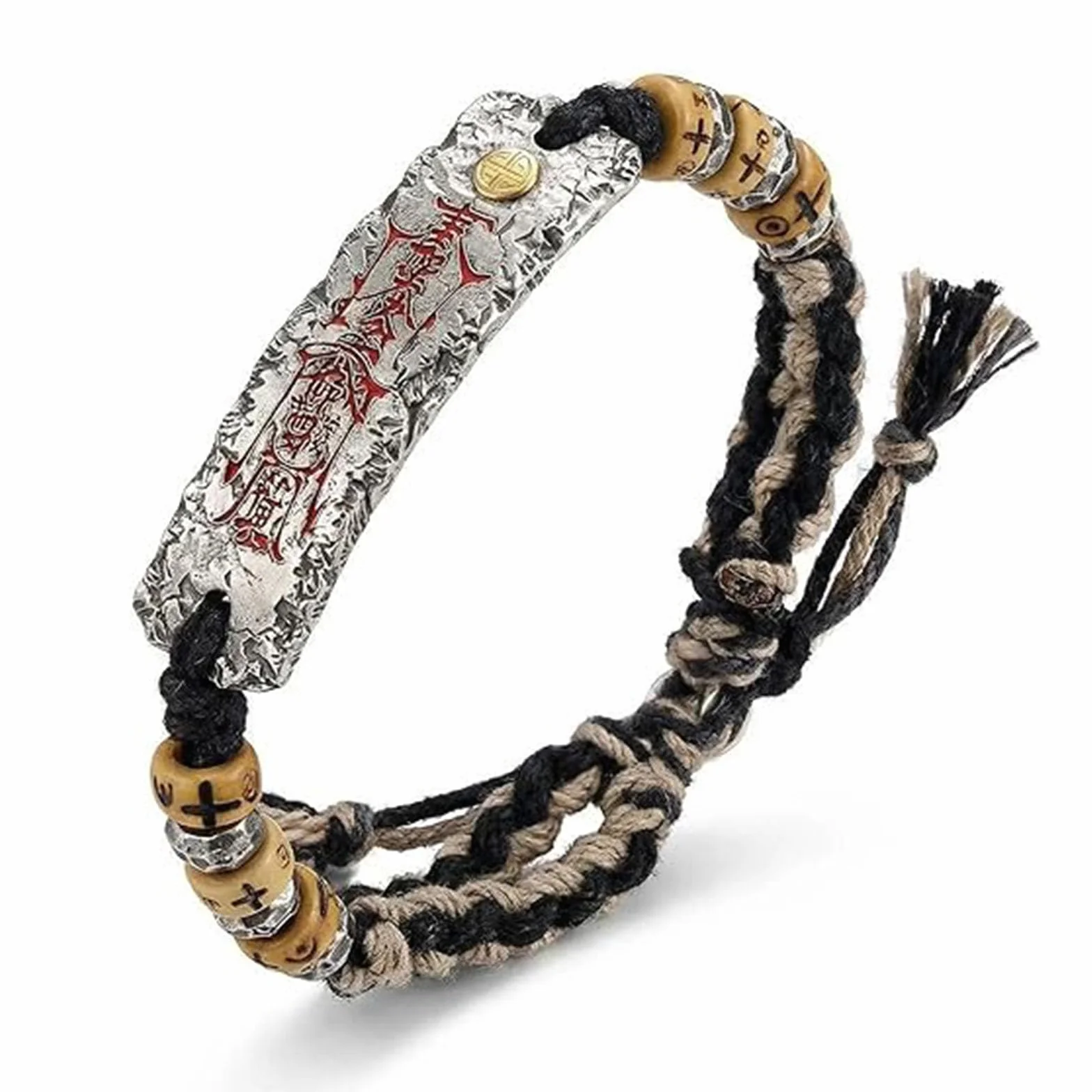 Bracelet de protection taoïste pendentif tressé Feng Shui chinois porte-bonheur prospérité