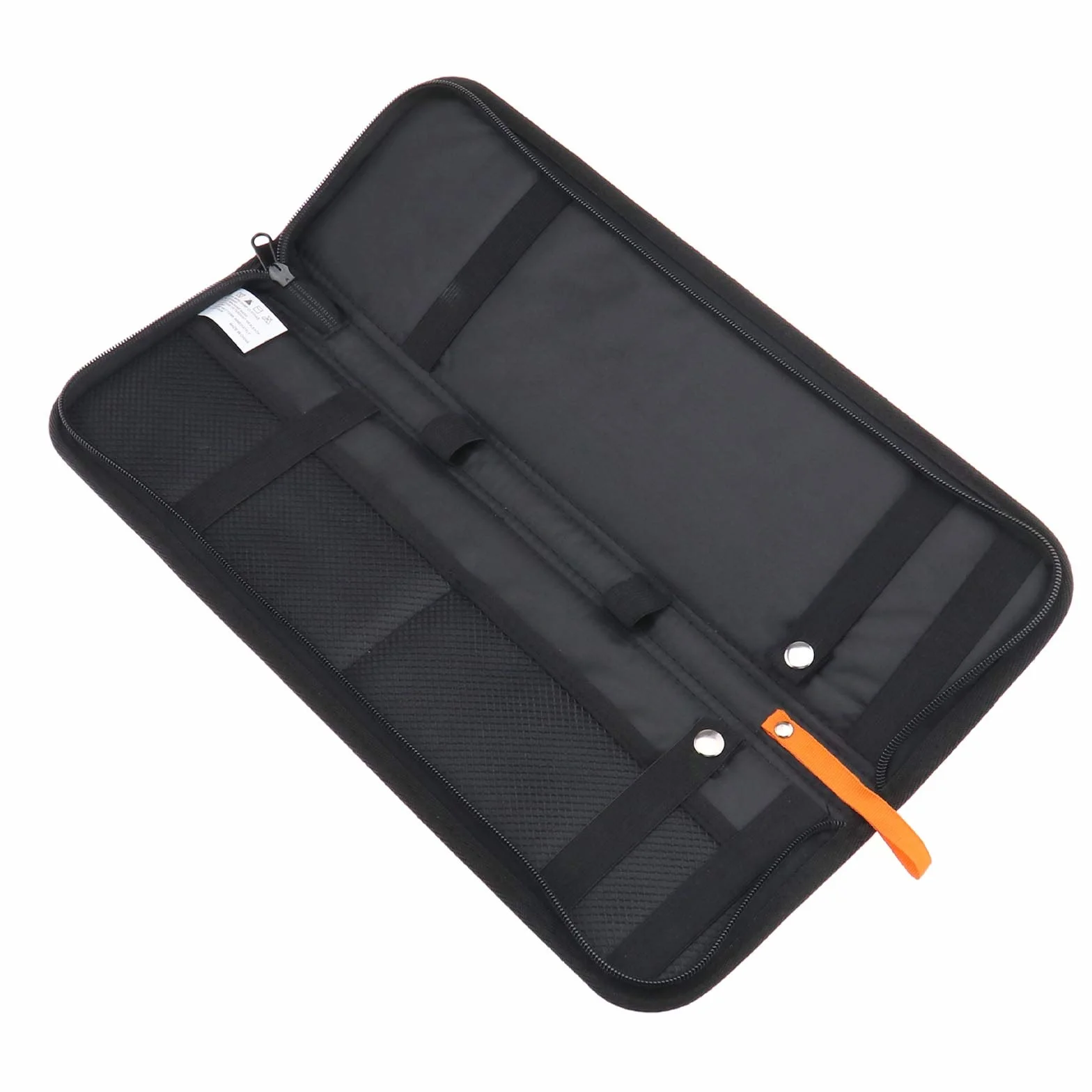 Organisateur de Voyage Cravate Sac de Rangement Nylon Zippée Étui à Boutons de Manchette Hommes Noir 42x13x2 cm