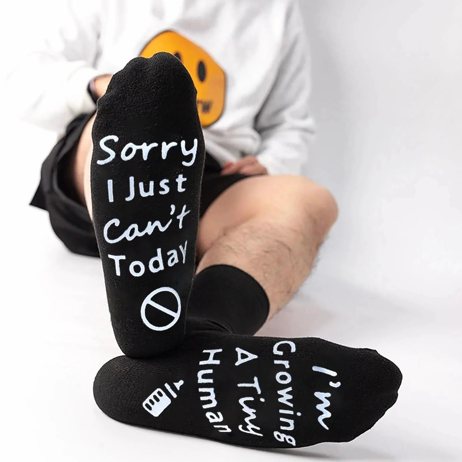 Chaussettes de maternité confortables antidérapantes en coton pour futures mamans