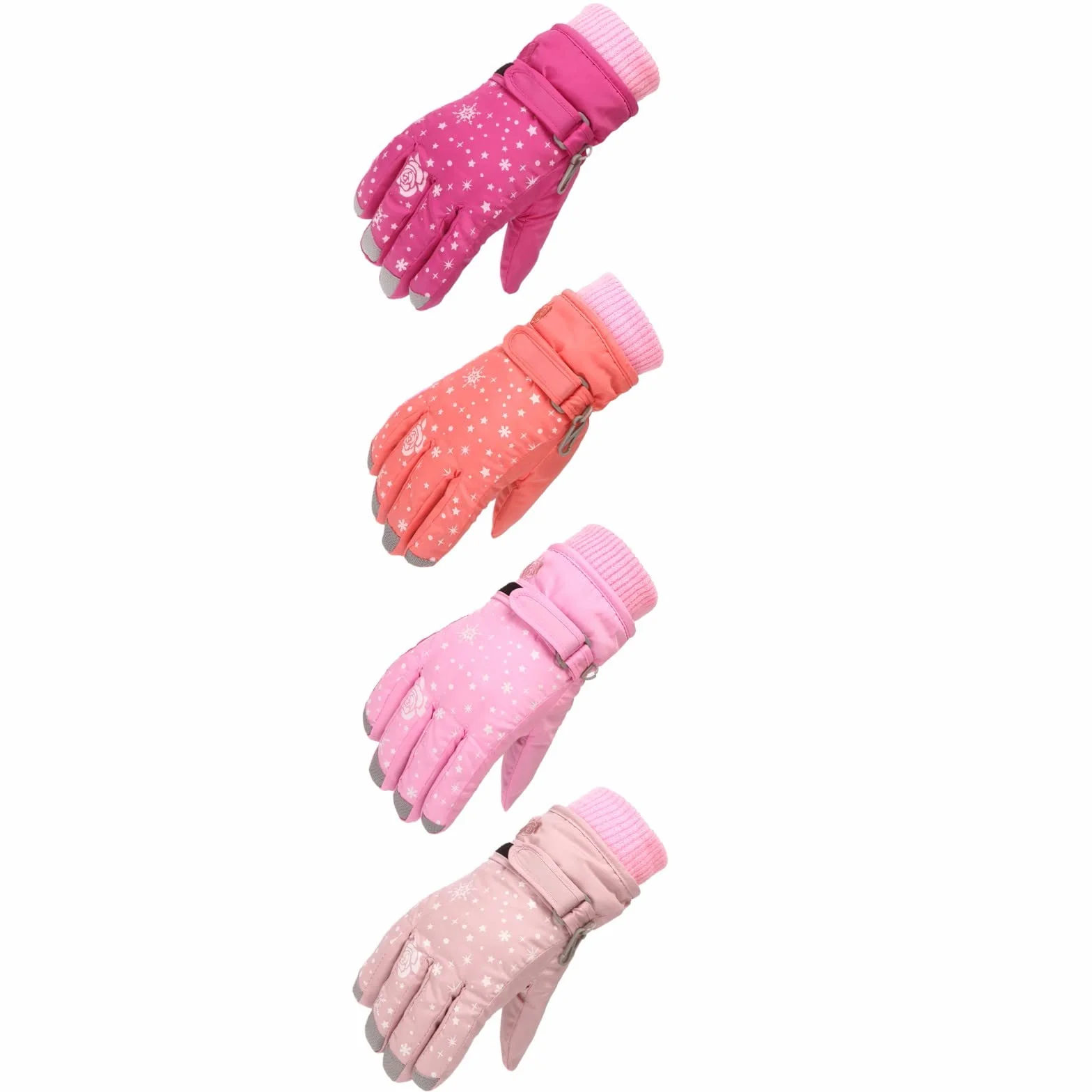 Generisch Gants Enfants Hiver Imperméable Chaud Polaire Ski Neige 6-11 Ans
