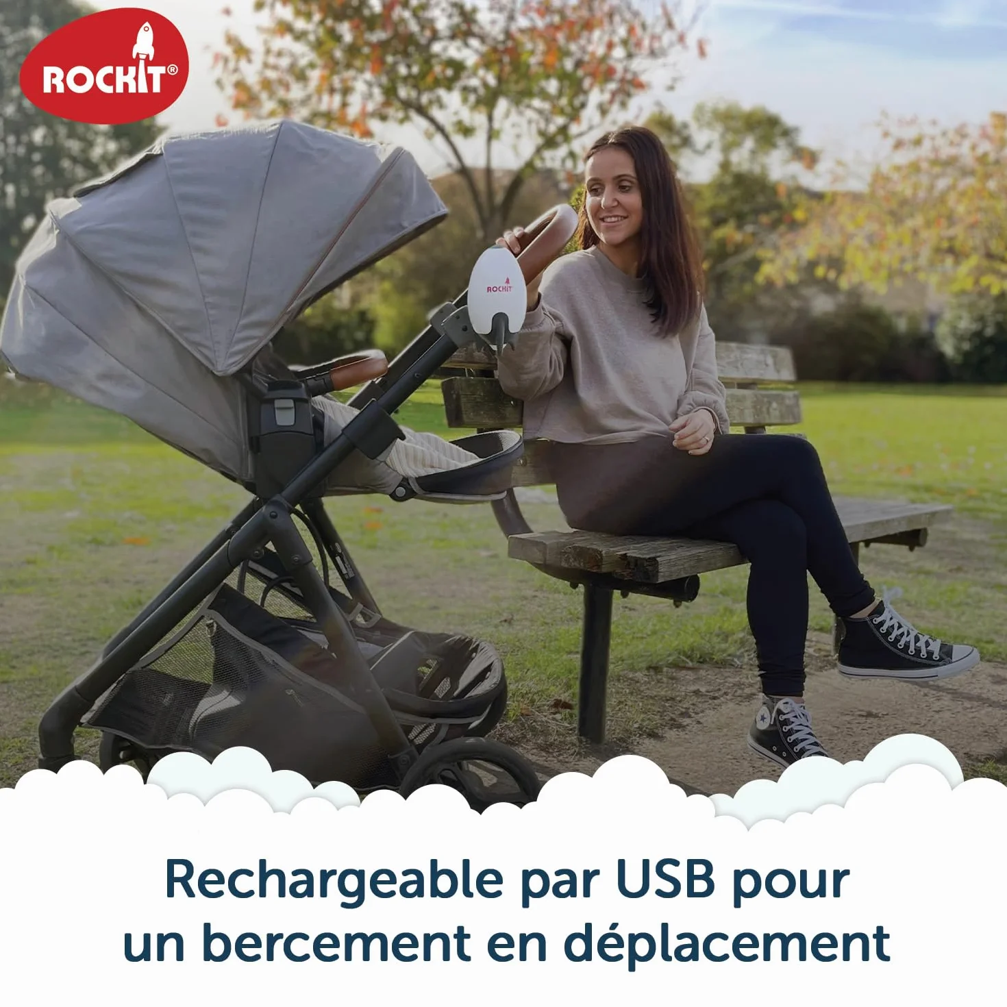Berceur Rockit Rechargeable pour Poussette et Landau