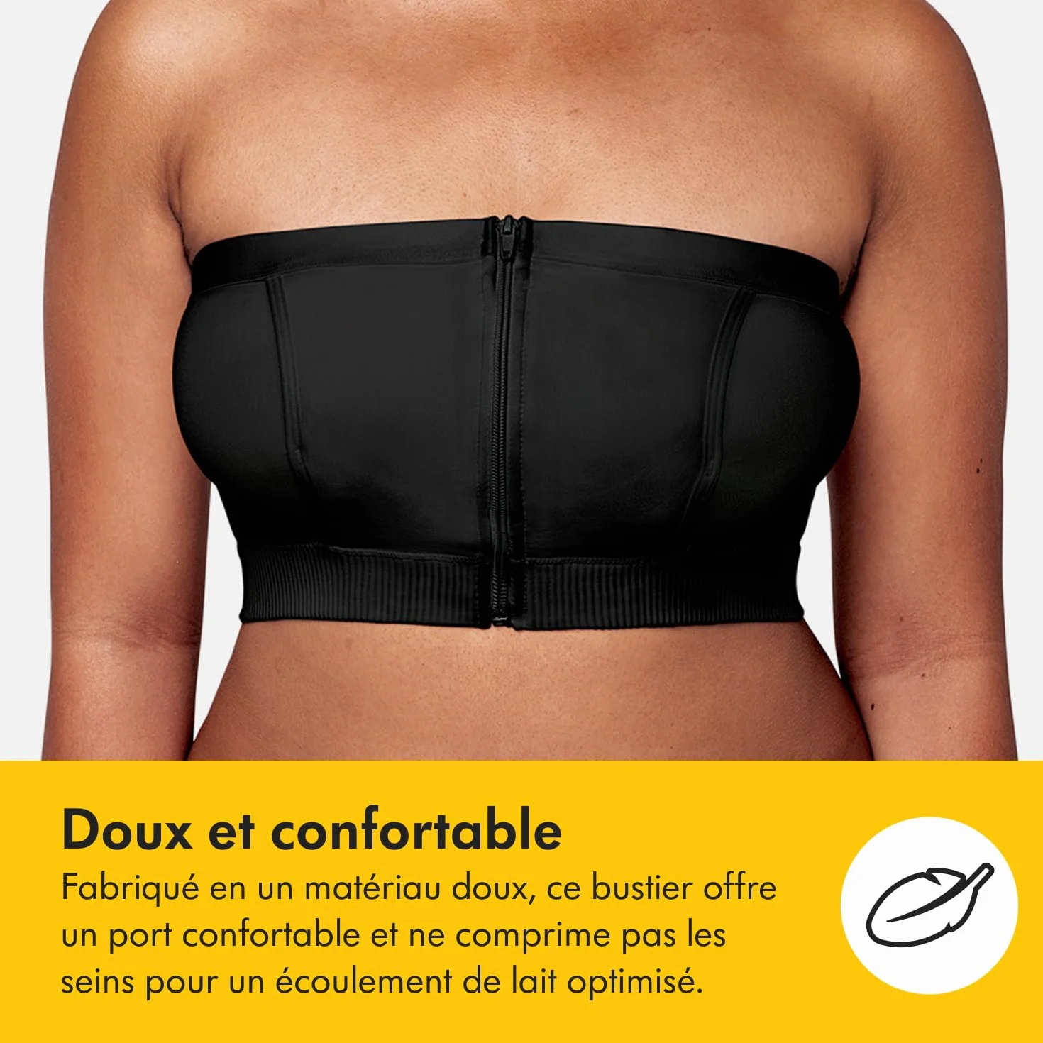 Medela soutien-gorge d'extraction Easy Expression mains libres avec matériau adaptatif stretch