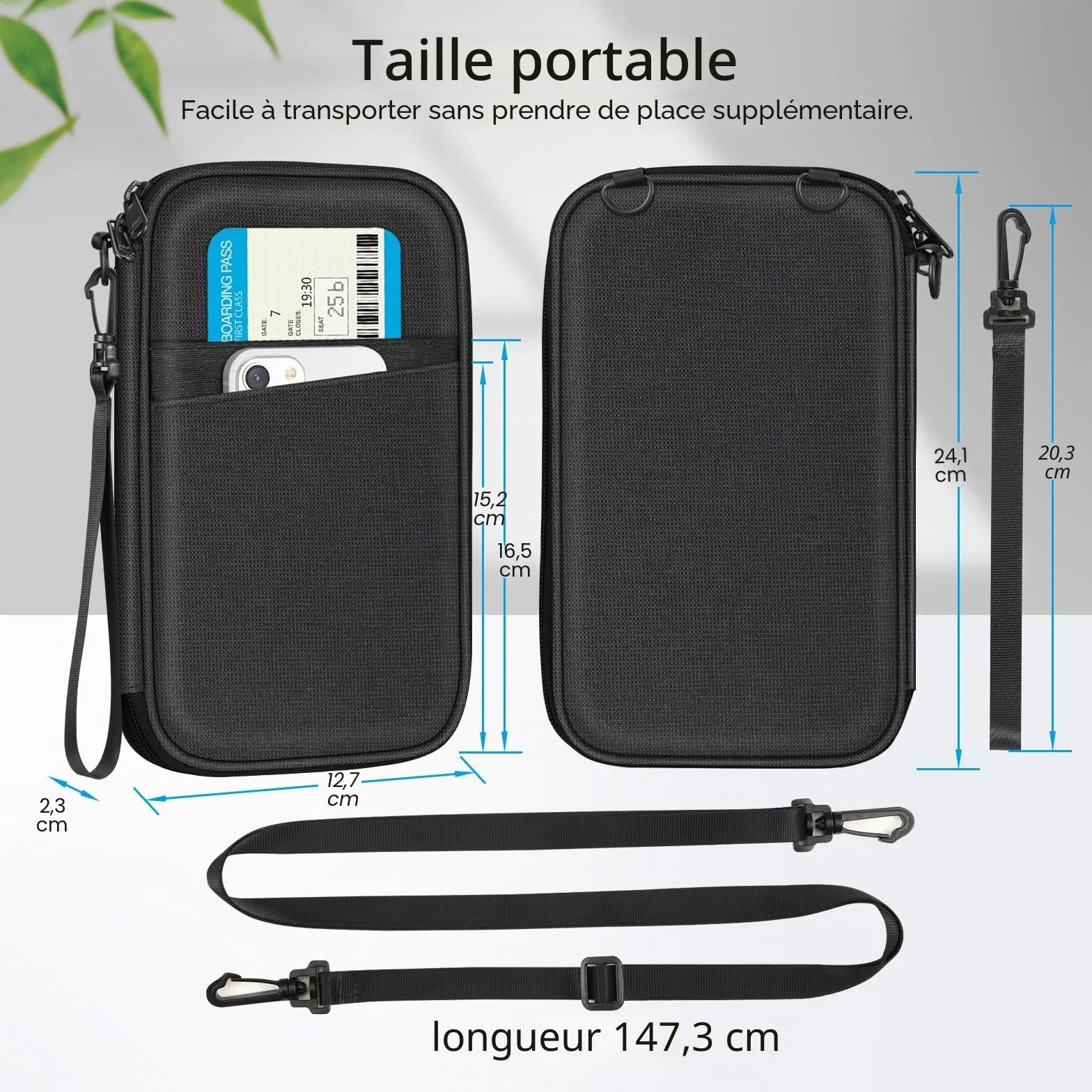 FINTIE Étui Passeport Familial 6 Emplacements RFID Grande Capacité