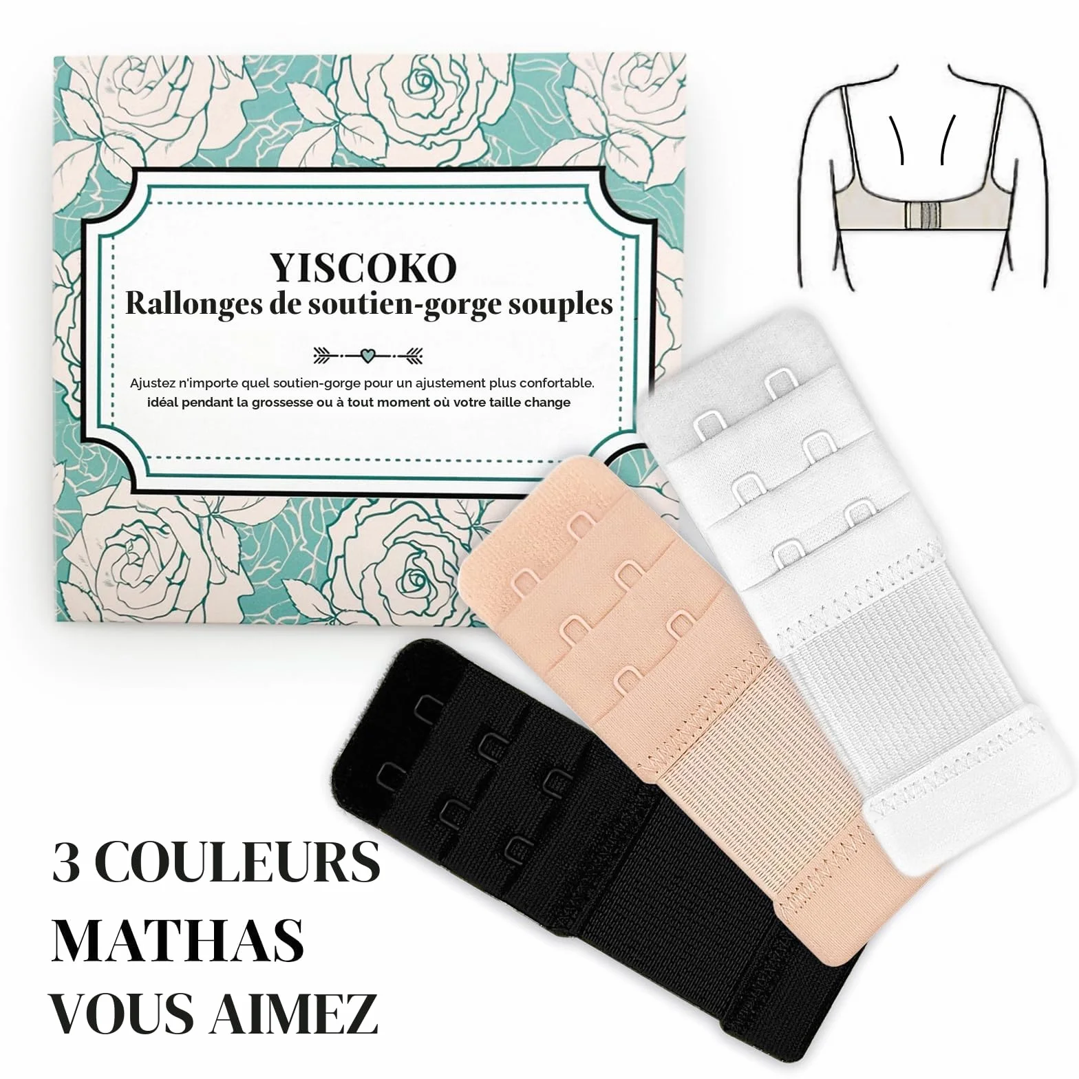 YISCOKO Extensions de soutien-gorge