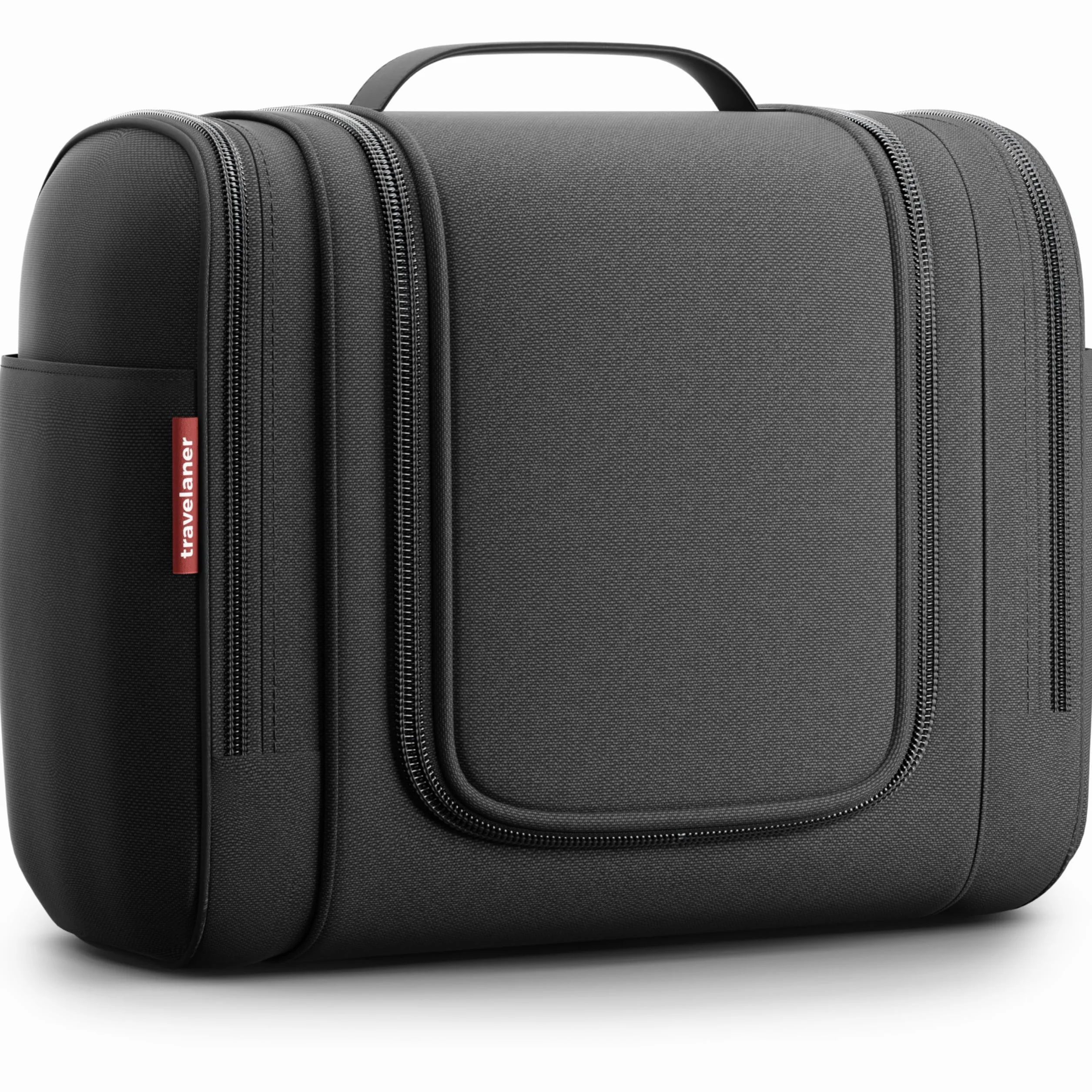 Travelaner® Trousse de Toilette Homme Femme 3-en-1 Voyage Suspendre 7L Imperméable Noir Mat