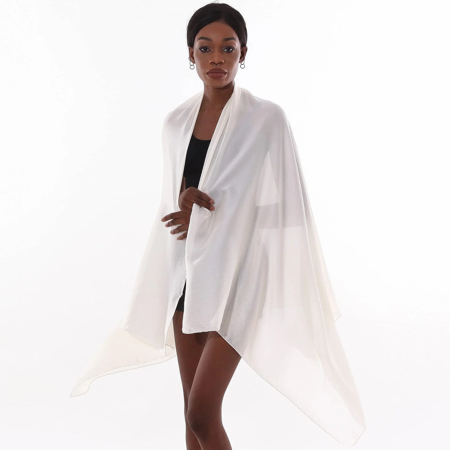 Foulard Pashmina Femme Mariage Soirée Étole Écharpe