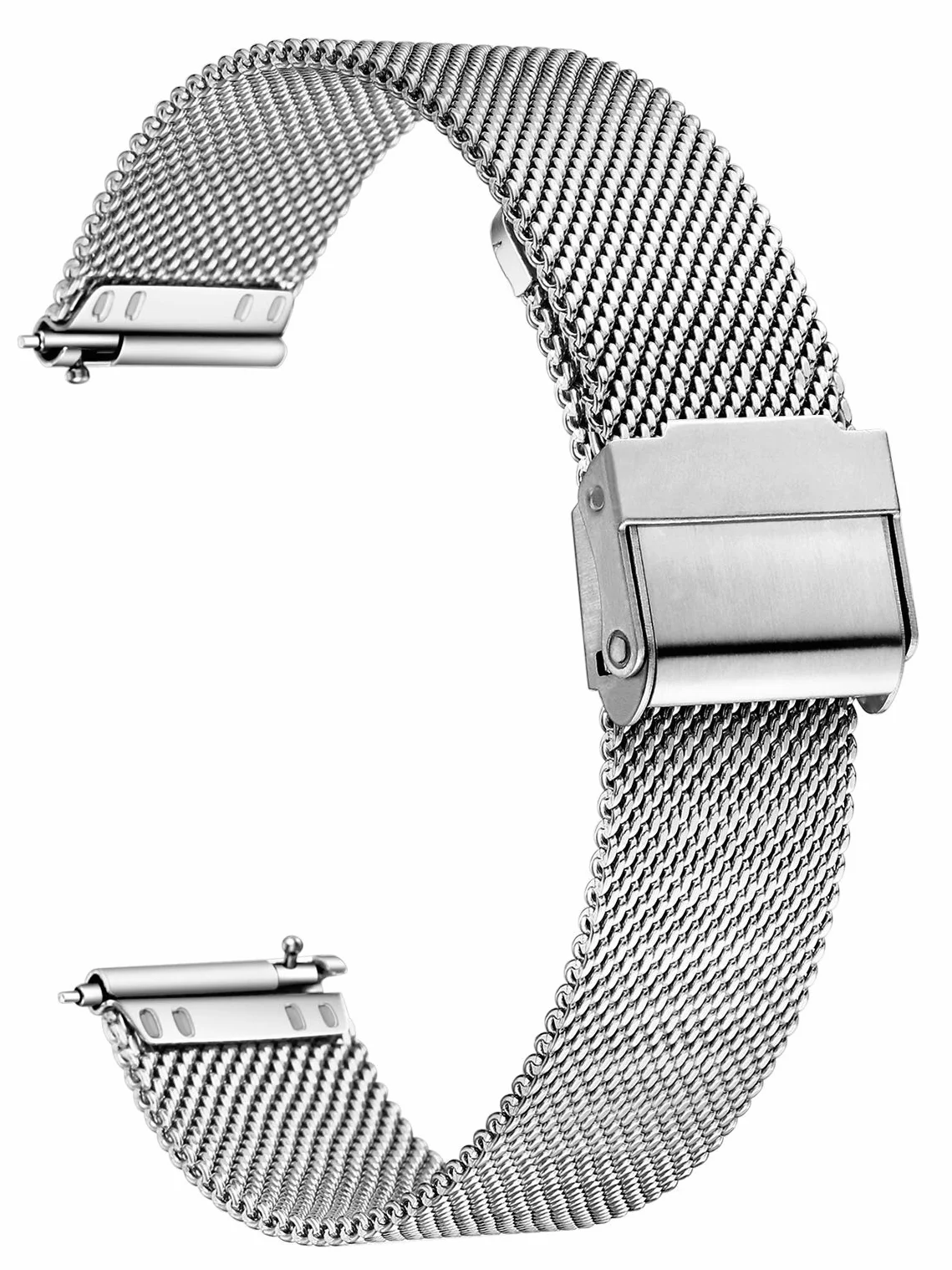 Bracelet de Montre Acier Inoxydable Libération Rapide 12-24mm