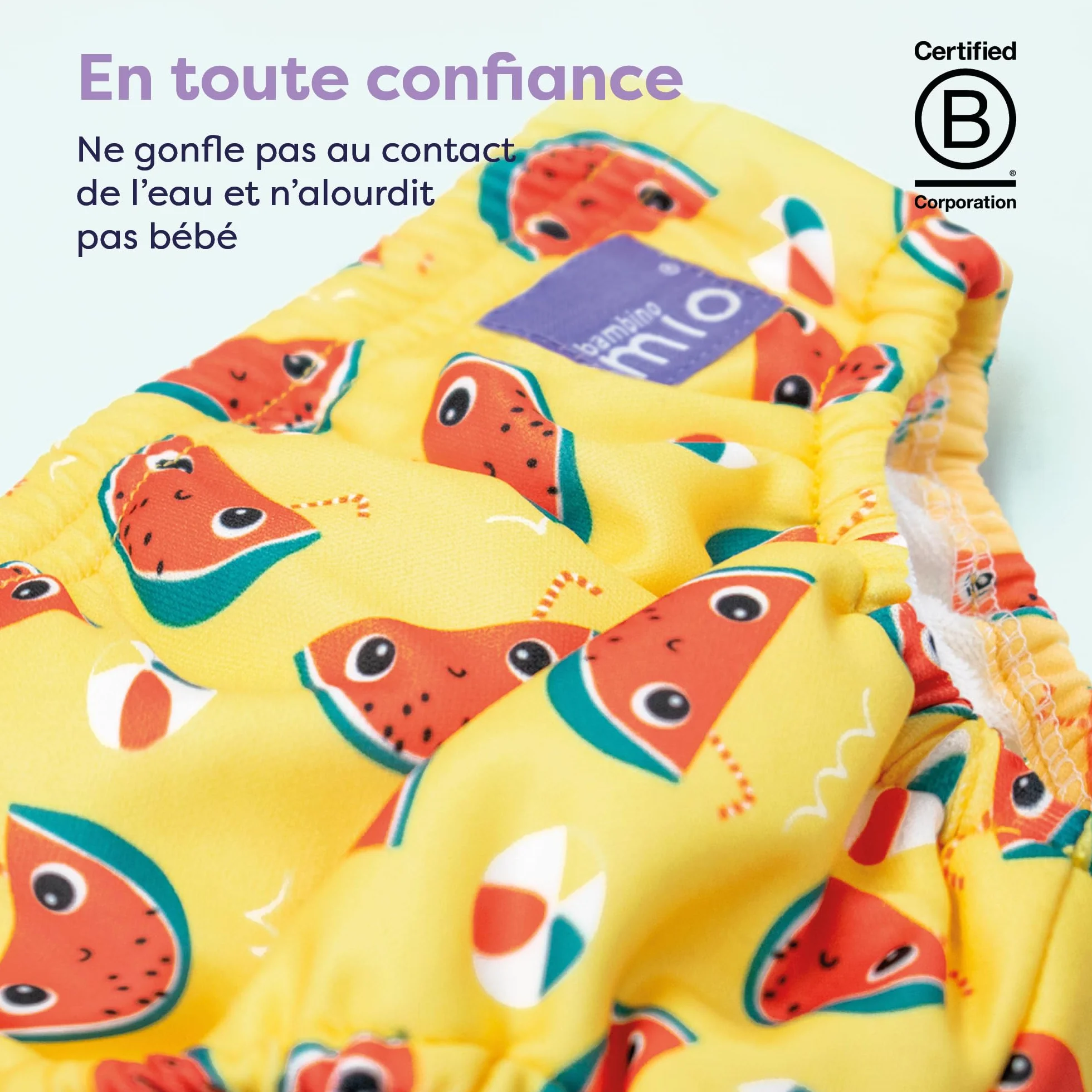 Bambino Mio Couche de bain Lavable M (6-12 mois) Baie des baleines
