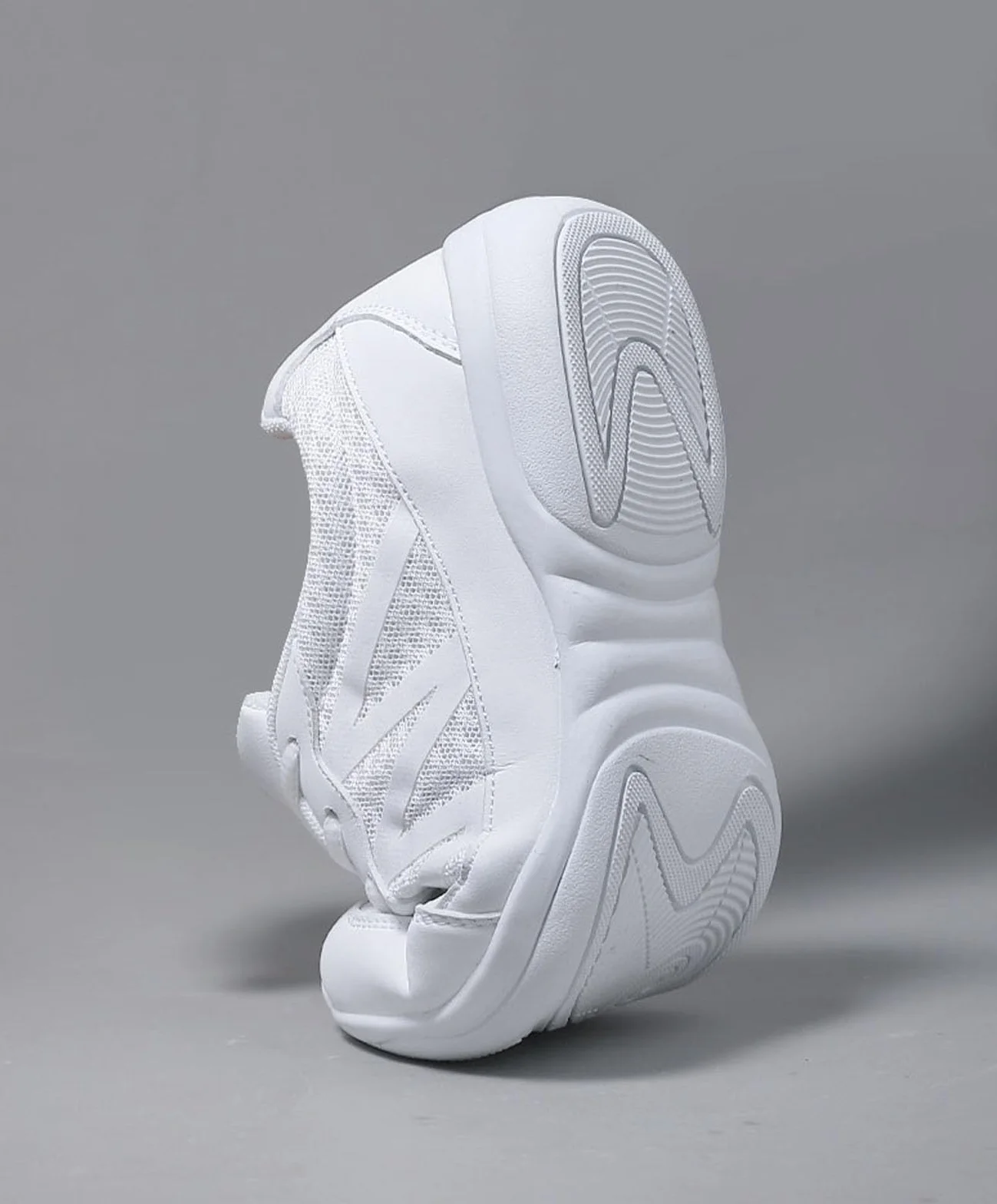 SECHRITE Chaussures de danse Jazz Blanc pour femme et fille Yoga Entraînement Aérobic