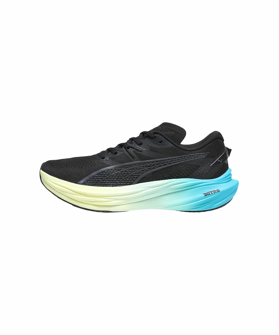 Puma Deviate Nitro 3 Chaussures de Running Hommes Noir-Blanc Bleu