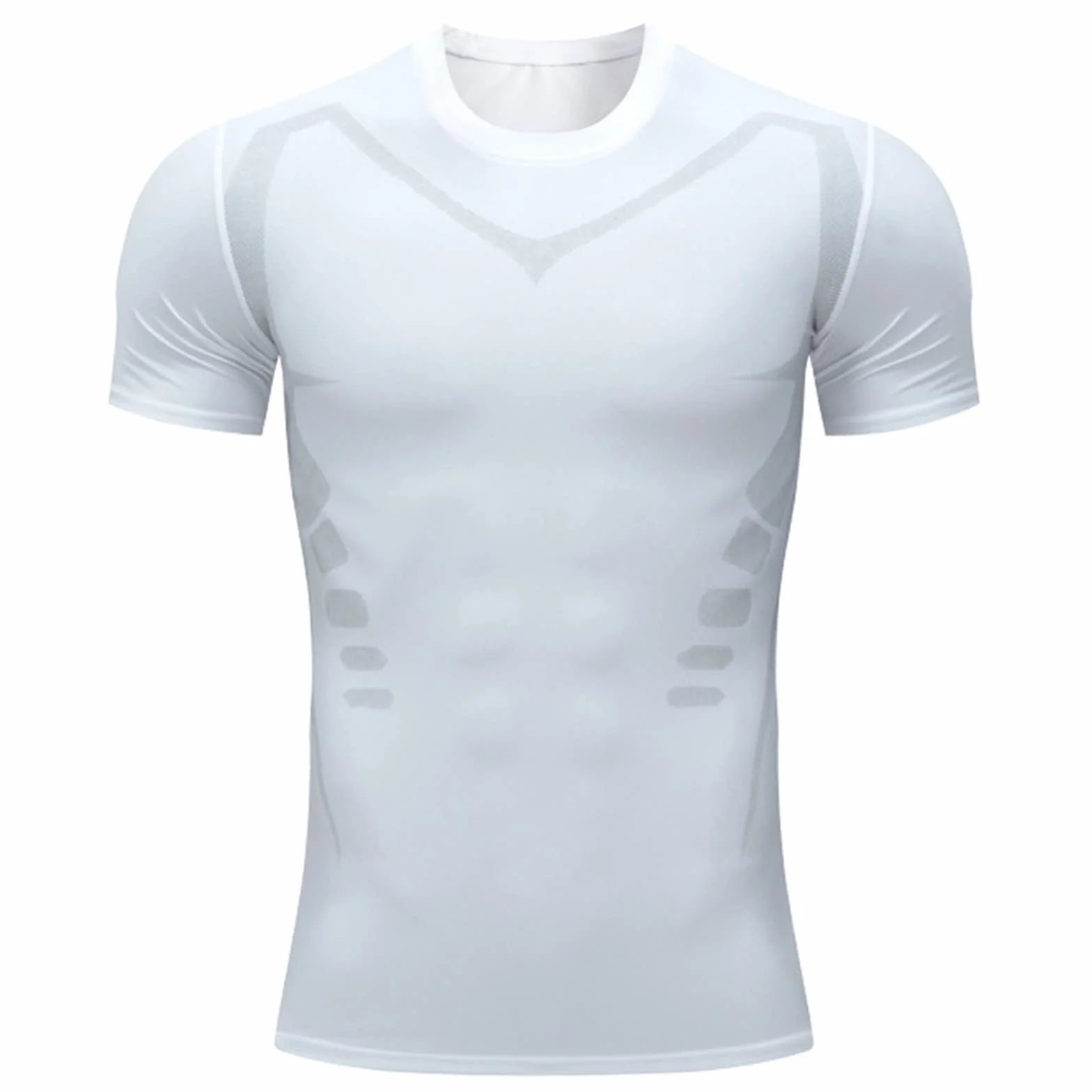 Gilet de Mise en Forme Ionique Débardeur de Compression Ventre Plat Respirable Séchage Rapide