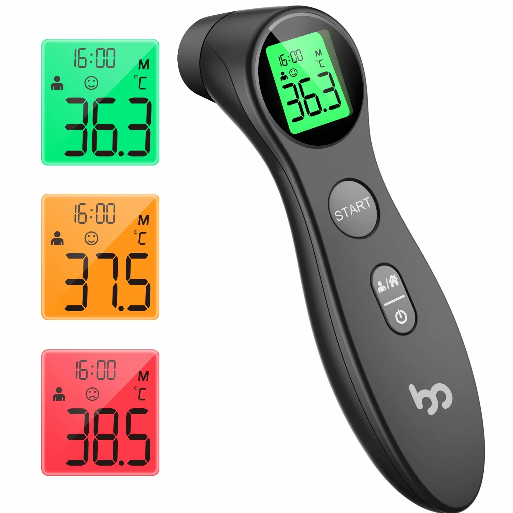 Thermomètre Frontal Infrarouge Numérique sans Contact pour Bébé et Adultes