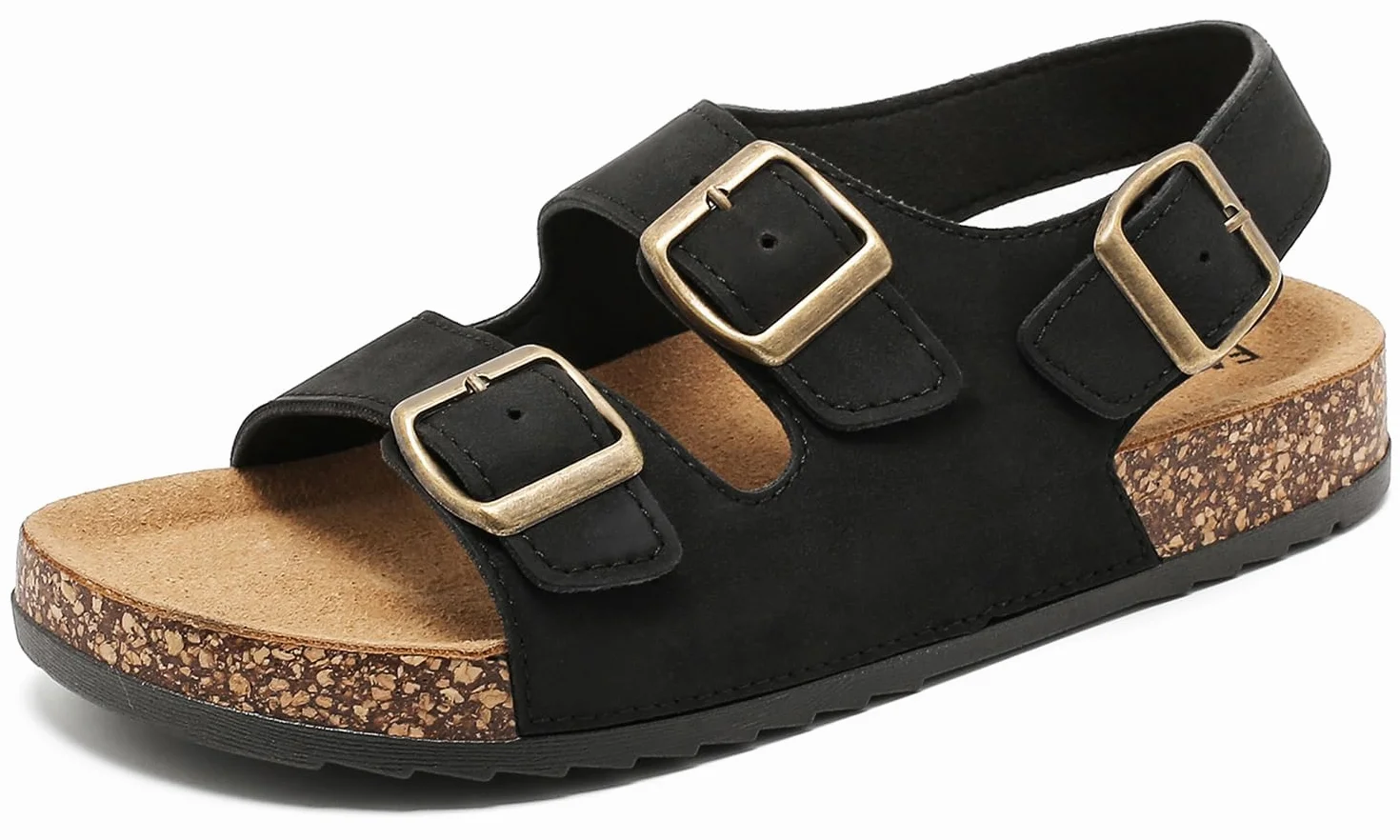 Sandales Femme Antidérapantes Été Liège Plateforme Boucles Chaussons