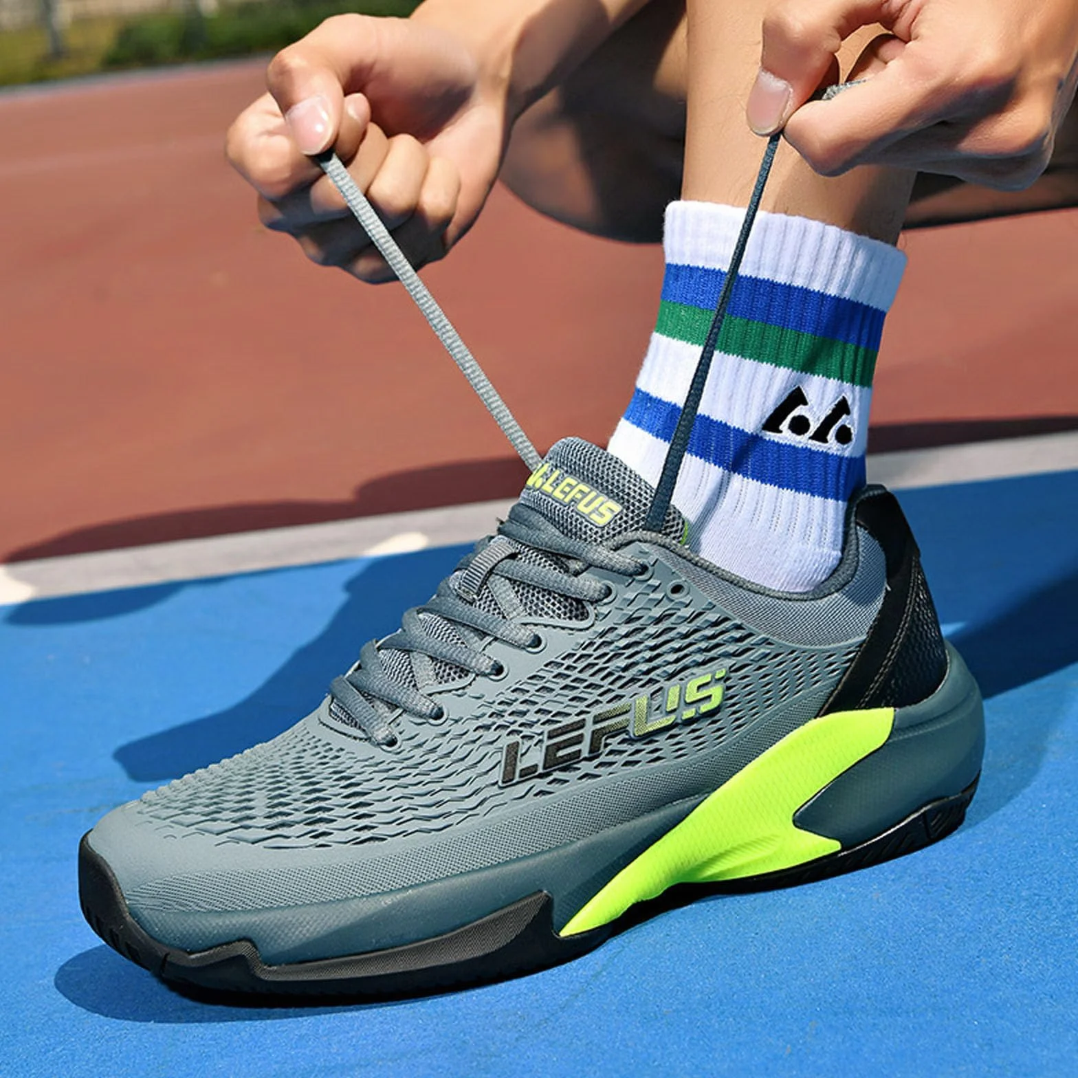BLBK Chaussures de tennis amorties respirantes homme