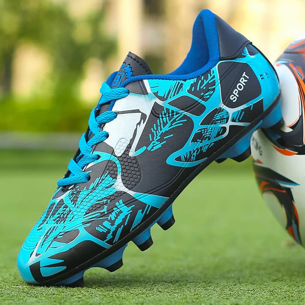 Chaussures de Football Enfant Garçon Fille Chaussures d'Entraînement Professionnel 31-43