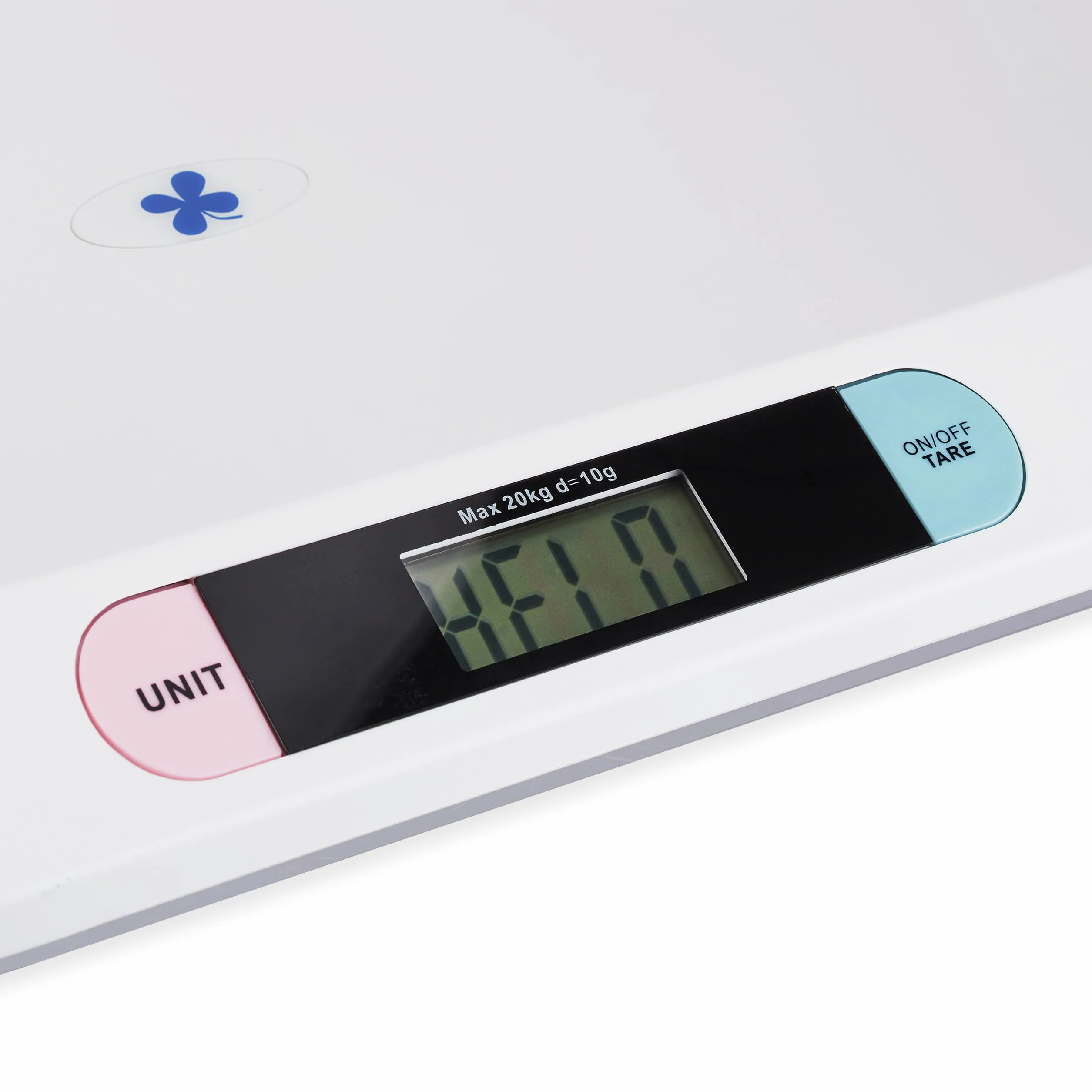 Balance bébés Digitale Relaxdays, Peser Nourrissons Jusqu’à 20 kg, Piles et câble USB Inclus, Blanc