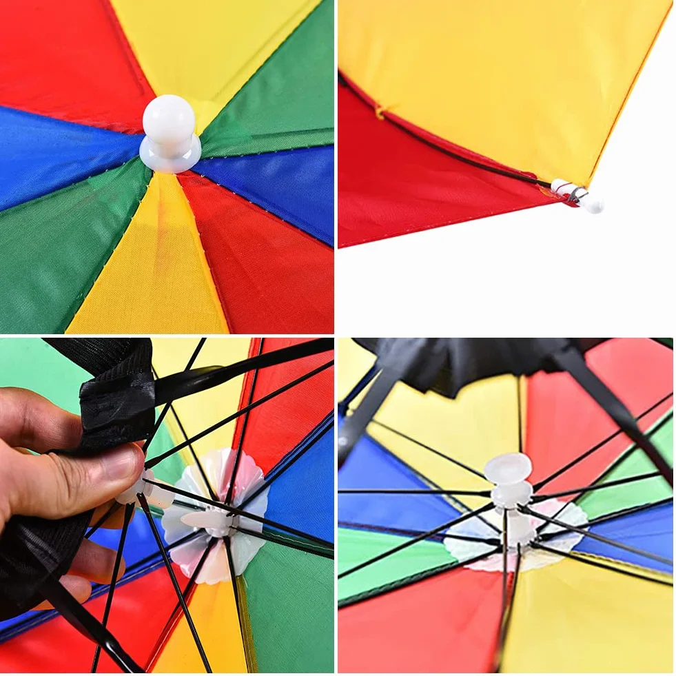 Cerioll Chapeau De Parapluie Anti-UV Adulte Pêche avec Bande Élastique