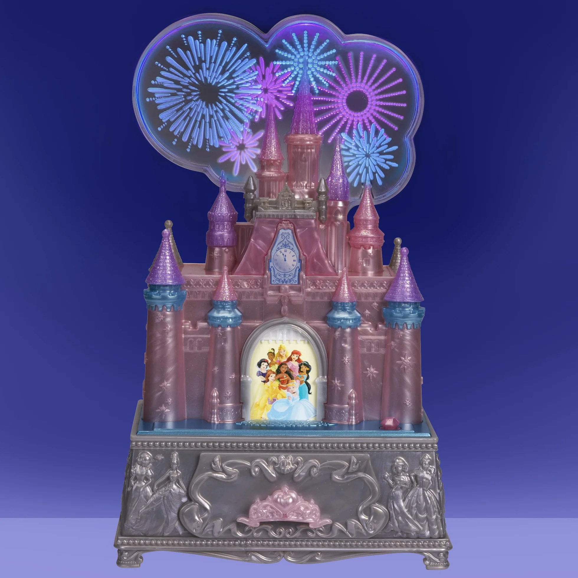Disney Princesses Boîte à Bijoux Musicale Lumineuse Château de Cendrillon Disney 100éme Anniversaire Jouet sons lumière