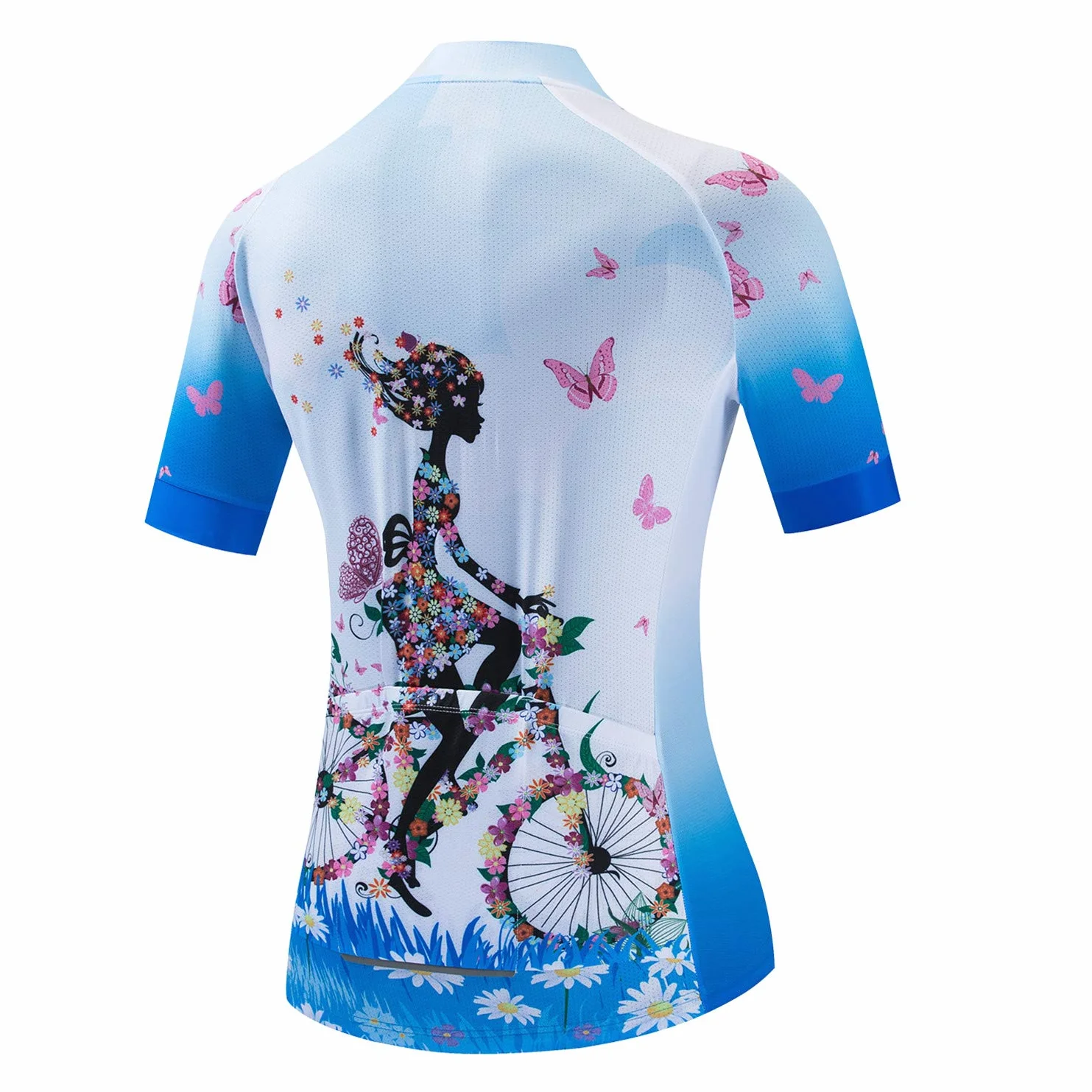 Maillot de Cyclisme Femme Respirant Vêtements Montagne Haut Vélo VTT Route Manches Courtes