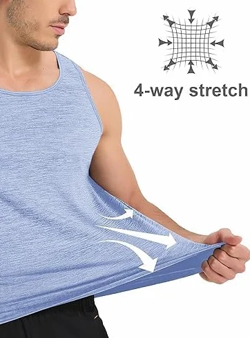 MAGCOMSEN Débardeur Homme Sport Sans Manche Séchage Rapide Respirant Muscle Gym Gilets