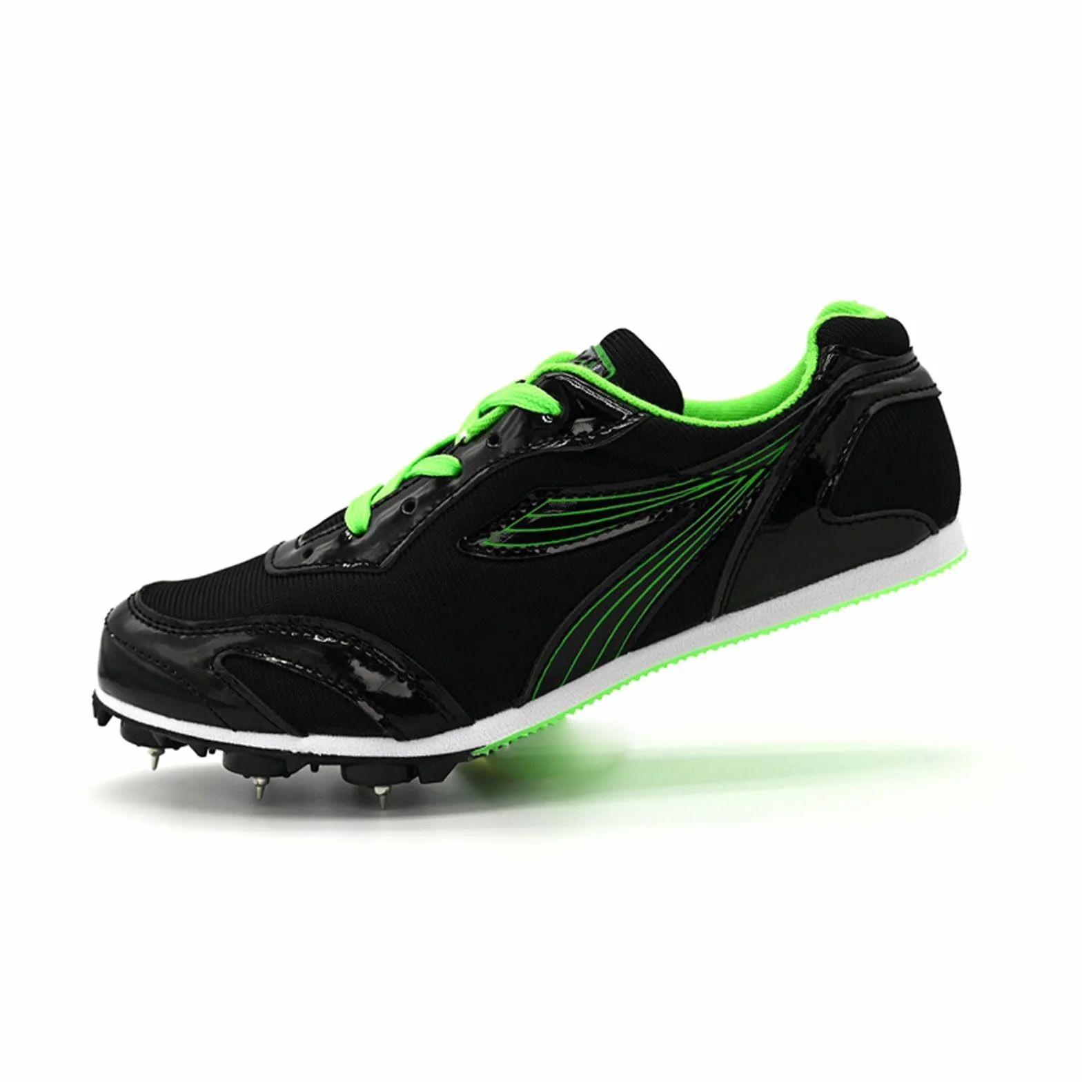 Chaussures de Course d'Athlétisme Sprint Pointes Hommes Baskets Basse Antidérapantes