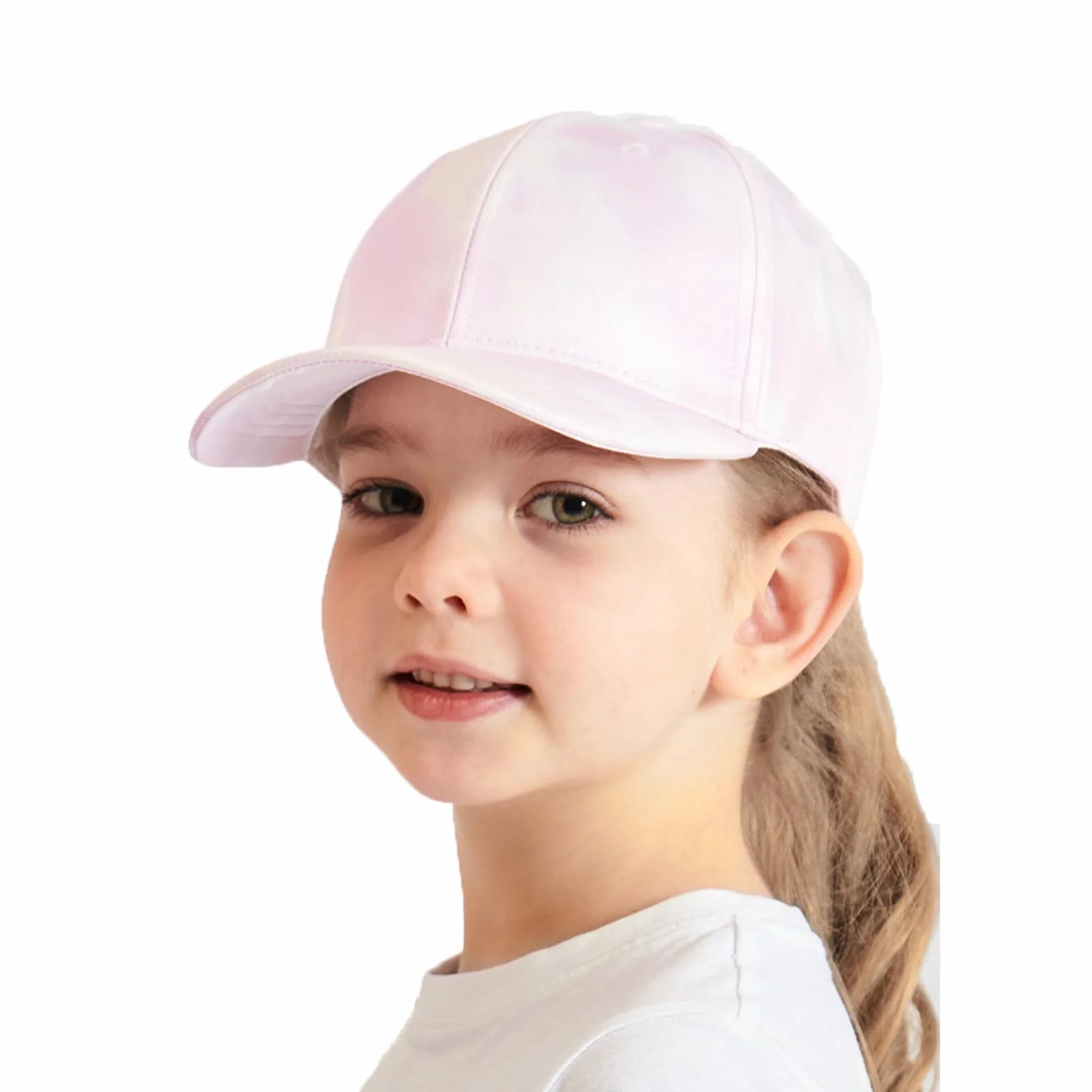 YAMEE Casquette de Baseball Fille Réglable Chapeau Soleil Queue de Cheval Doux Confortable Enfant Lumière Respirante Anti-Soleil Sport Extérieur Été