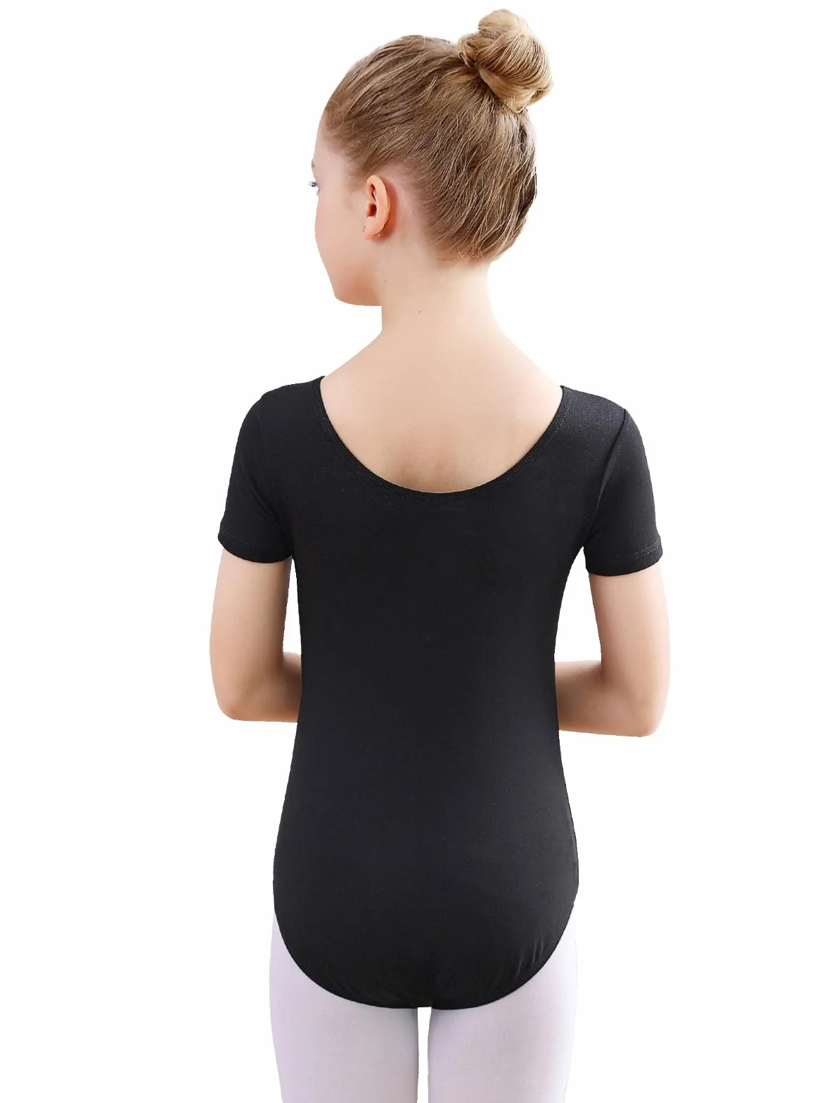 Justaucorps Danse Fille Gymnastique Manches Courtes Coton Taille 100-150