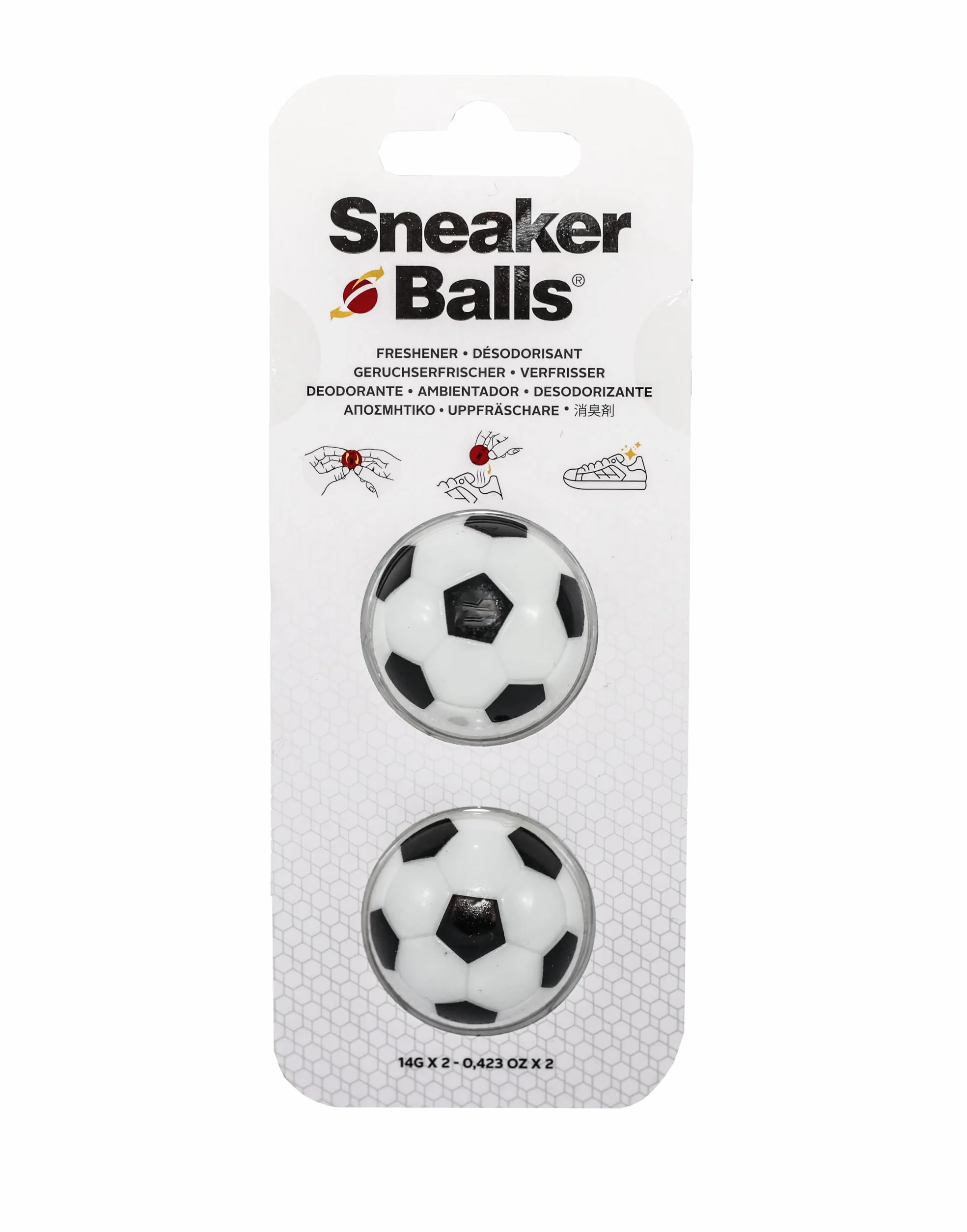 Désodorisant Pour Chaussures Sneaker Balls – Éliminateur D'Odeurs, Parfum Frais 90 Jours, 3,8 cm