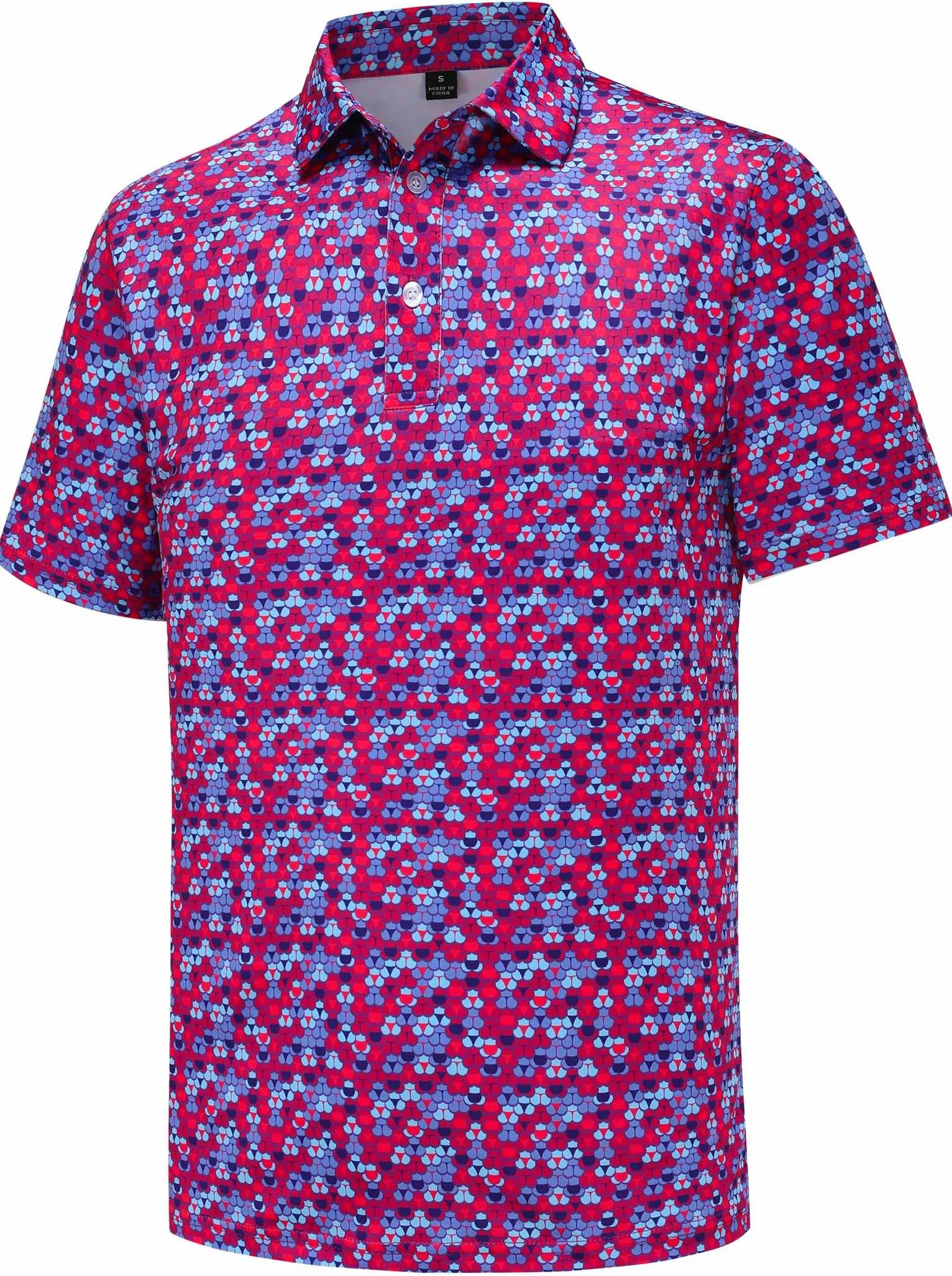 Polo de golf homme manches courtes évacuation humidité coupe sèche